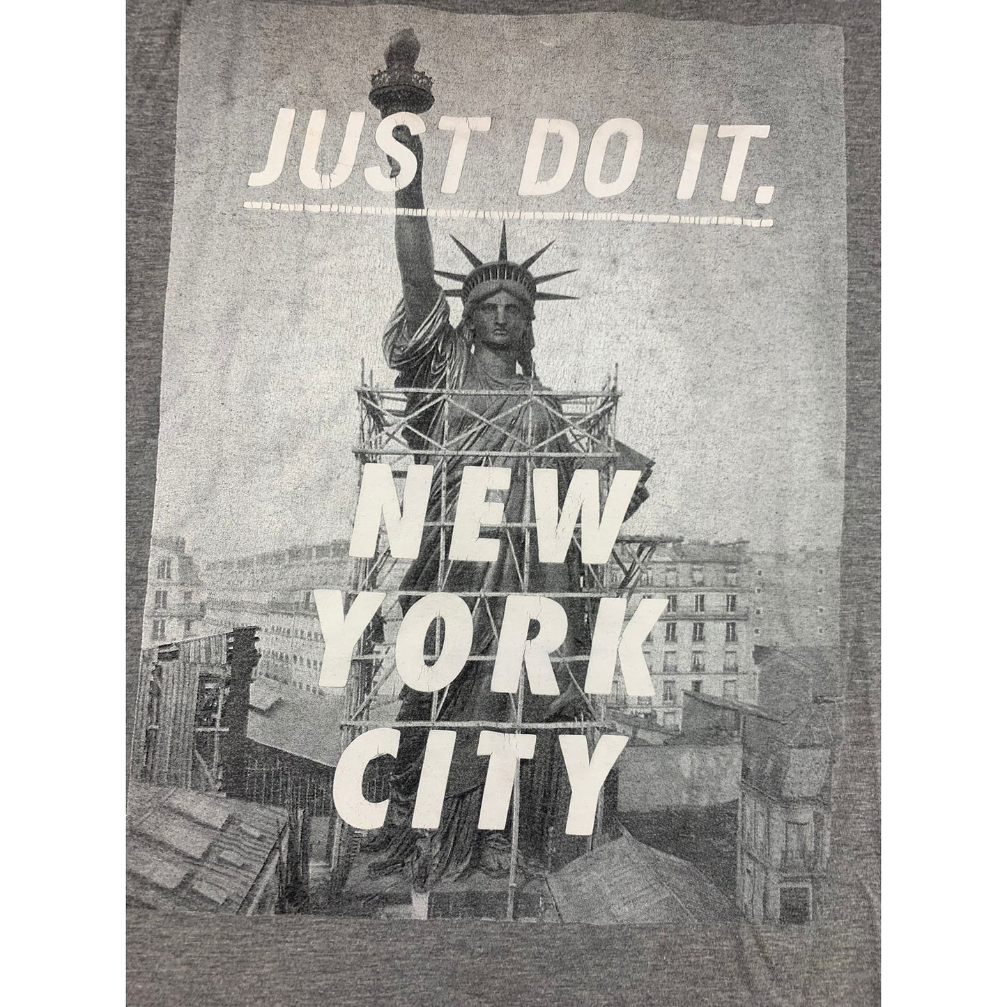 Nike The Nike Tee Men's XXL Gray Statue Of Liberty New York City