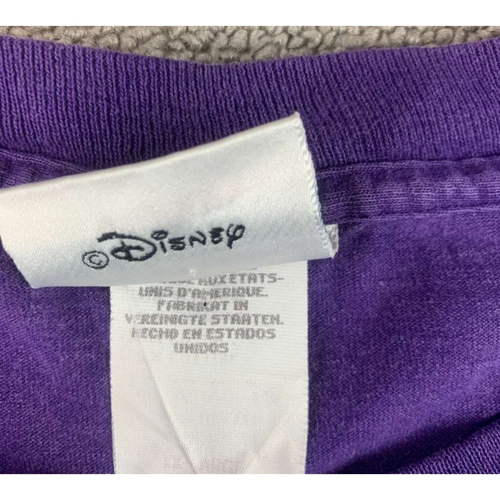 Vintage Walt Disney XL Purple Snow White Seven Dwarfs Graphic Crewneck T Shirt