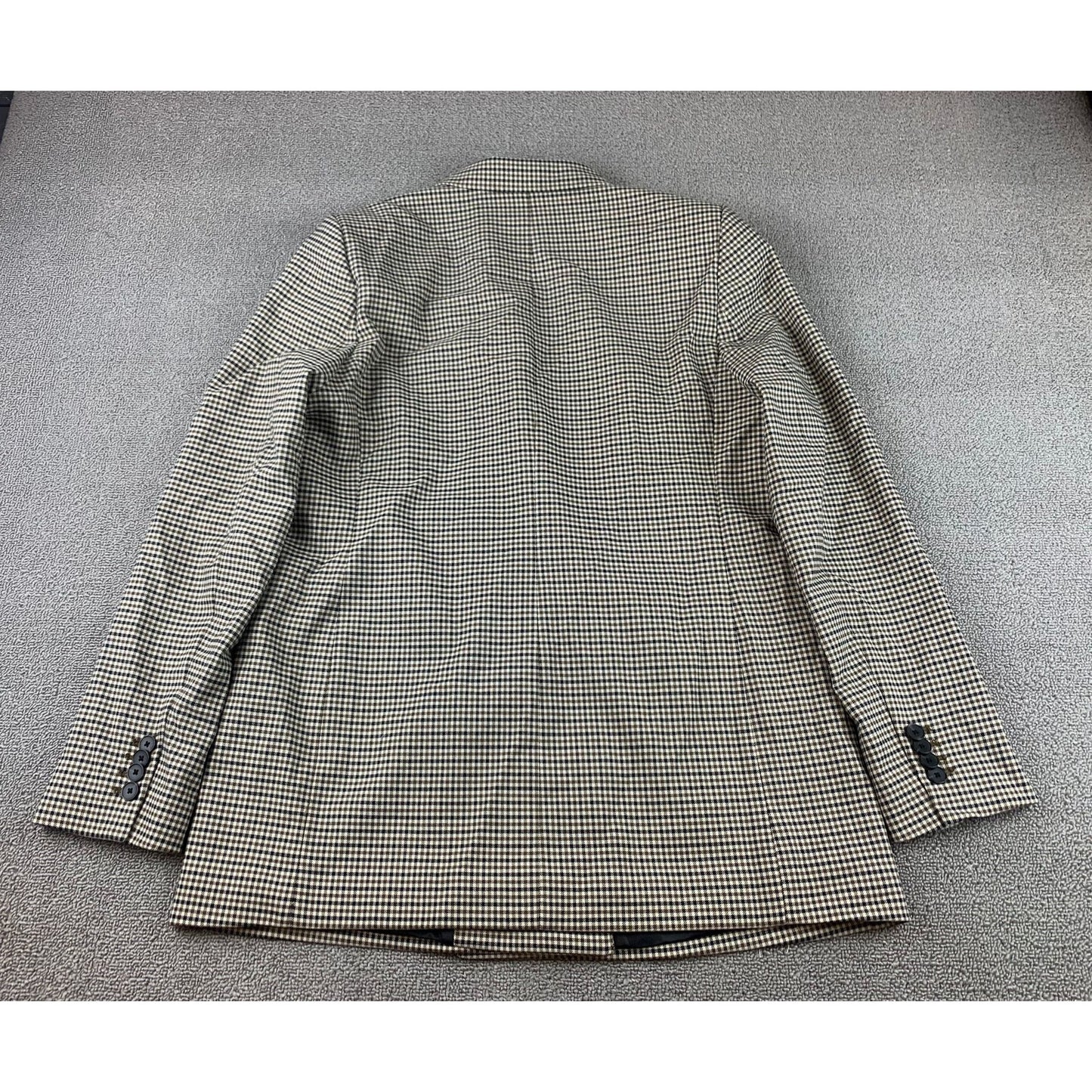 Zara Women's Large Plaid Doble Breasted Blazer Fall Winter