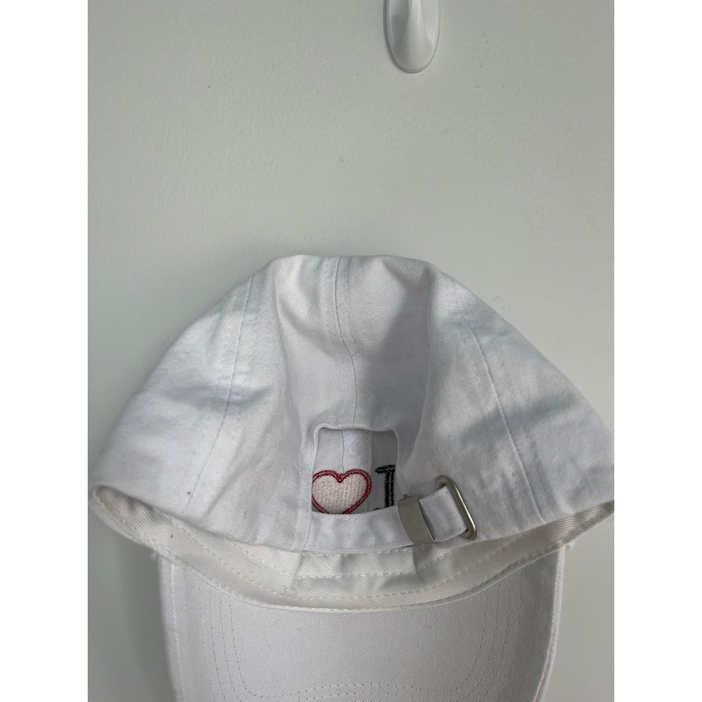 I Love NY White Embroidered Baseball Hat Unisex Adjustable Cap Souvenir