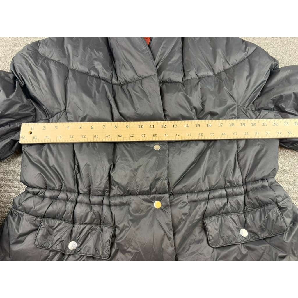 J.Crew Signature Women's Large Black Puffer  Jacket Water repellent Primaloft