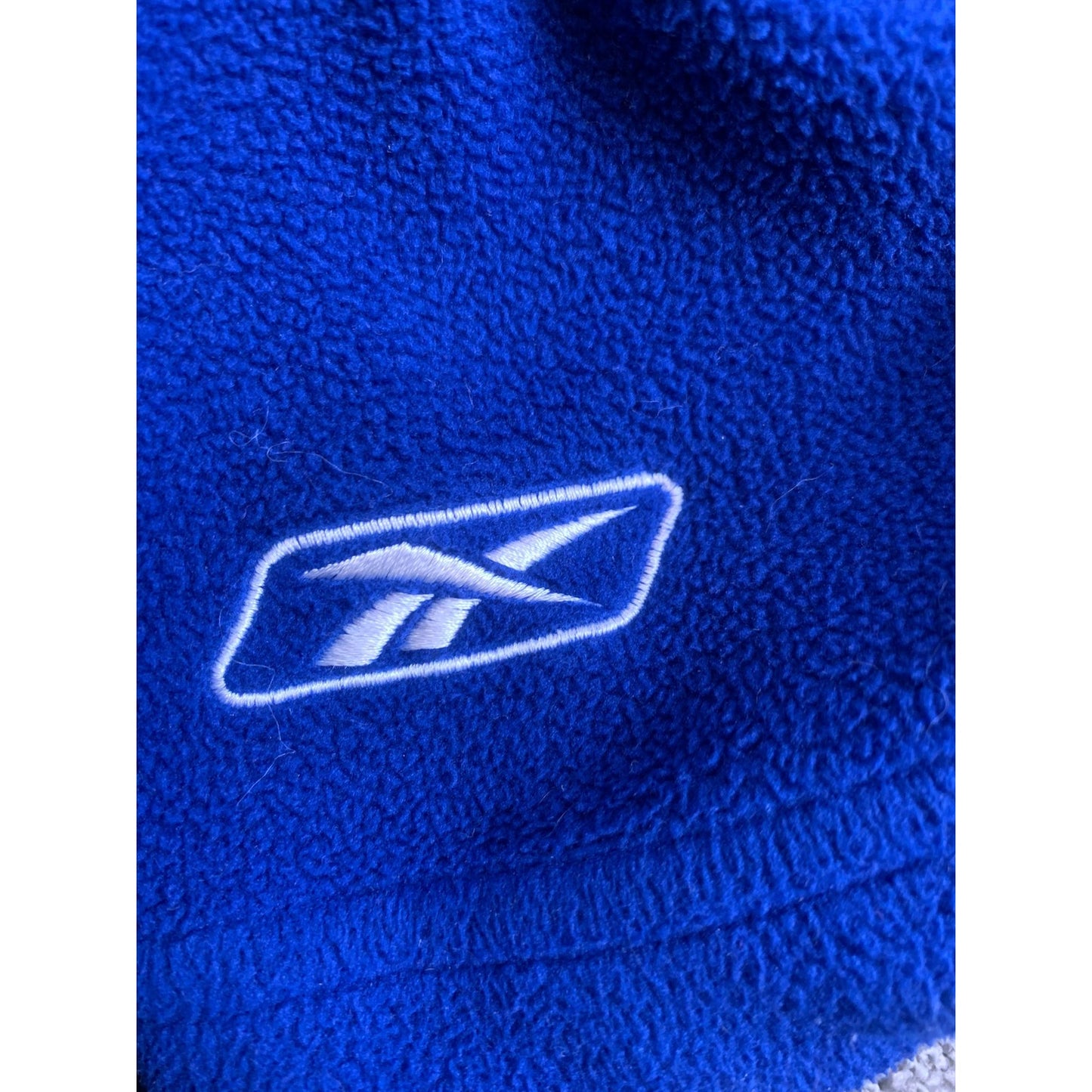 Y2K Reebok Men's XXL Blue NFL New York Giants Quarter Zip Fleece Pullover Jacket