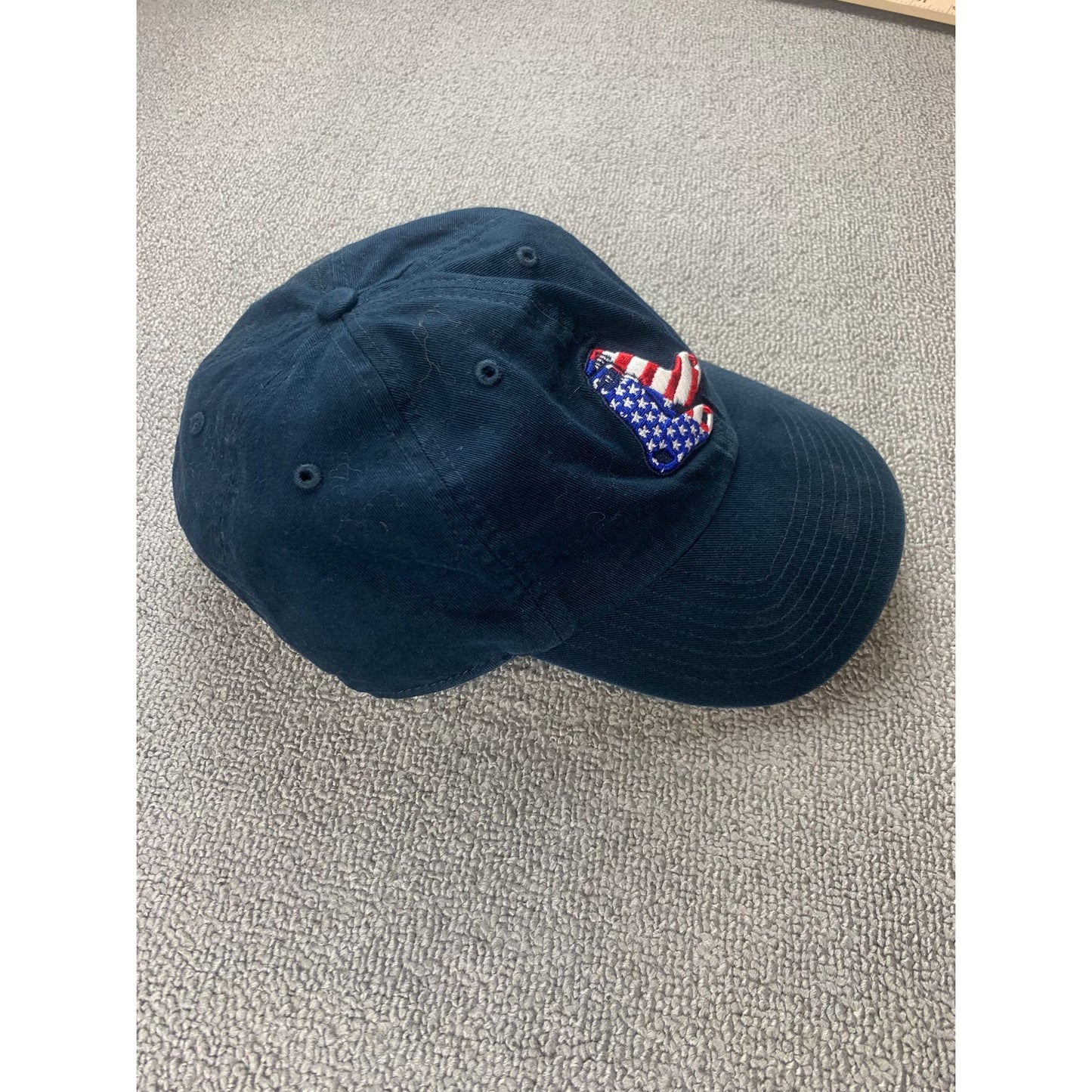 47 Brand Boston Red Sox Hat Men OSFA Navy American Flag Logo Adjustable Dad Cap