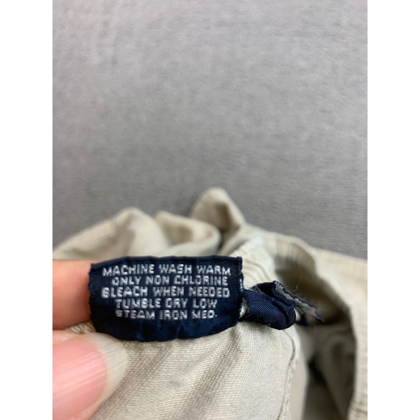 Vintage Polo Ralph Lauren Men’s Shorts M Beige Twill Embroidered Pony USA Made 90's