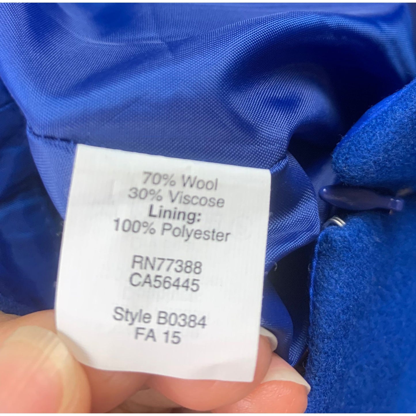 J.Crew The Pencil Skirt Women's 4P Blue Wool Viscose Work Wear Career