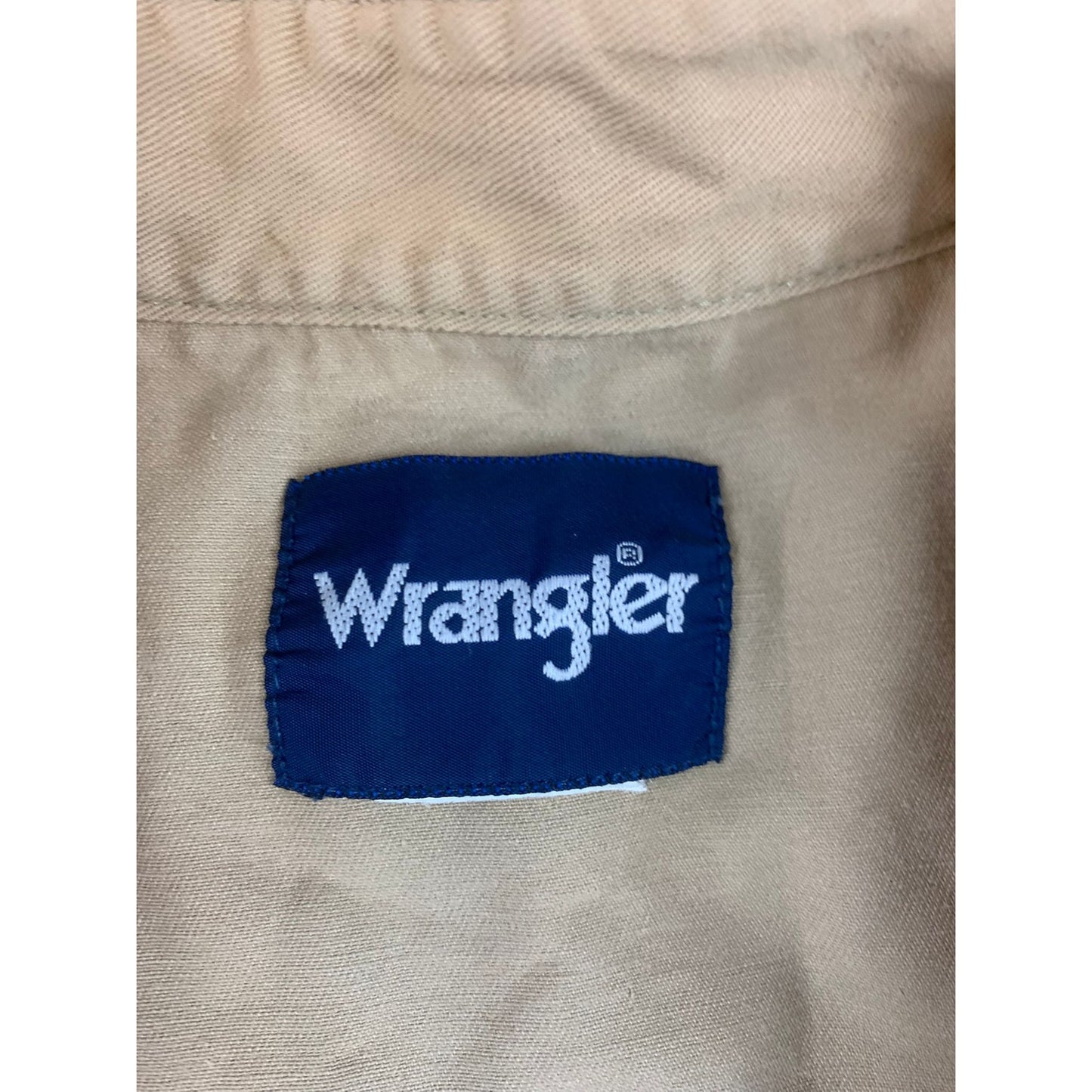 Vintage Wrangler Brush Popper Pearl Snap Western Shirt Men's Large Cotton