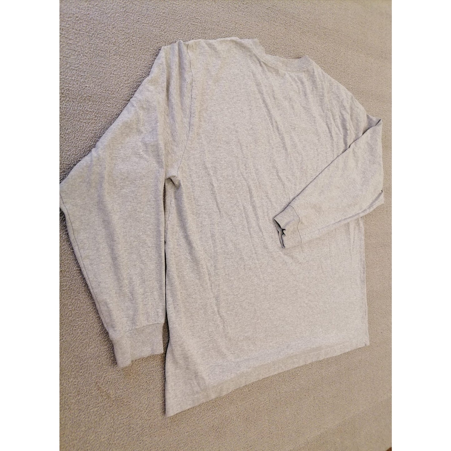Carhartt Large Male Grey Long Sleeve Durable Pocket Cotton Shirt Work Wear