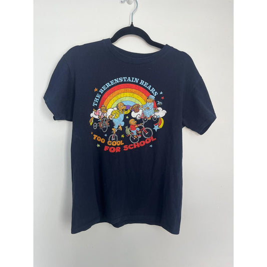 The Berenstain Bears Graphic T-Shirt Women Medium Rainbow Retro Cartoon Tee