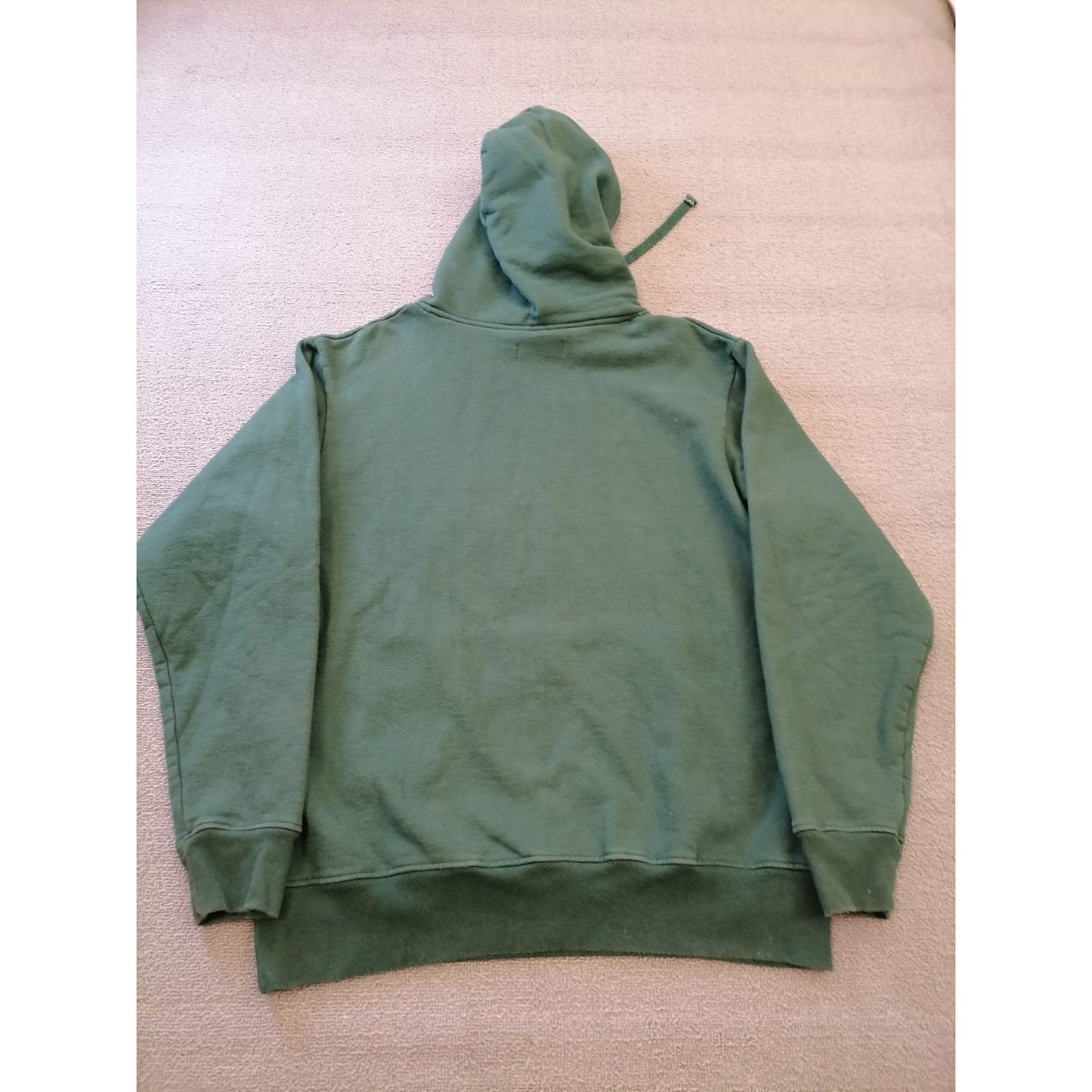 BOAST Men M Green Pullover Hoodie Sporty Comfort Signature Cannabis Leaf Logo
