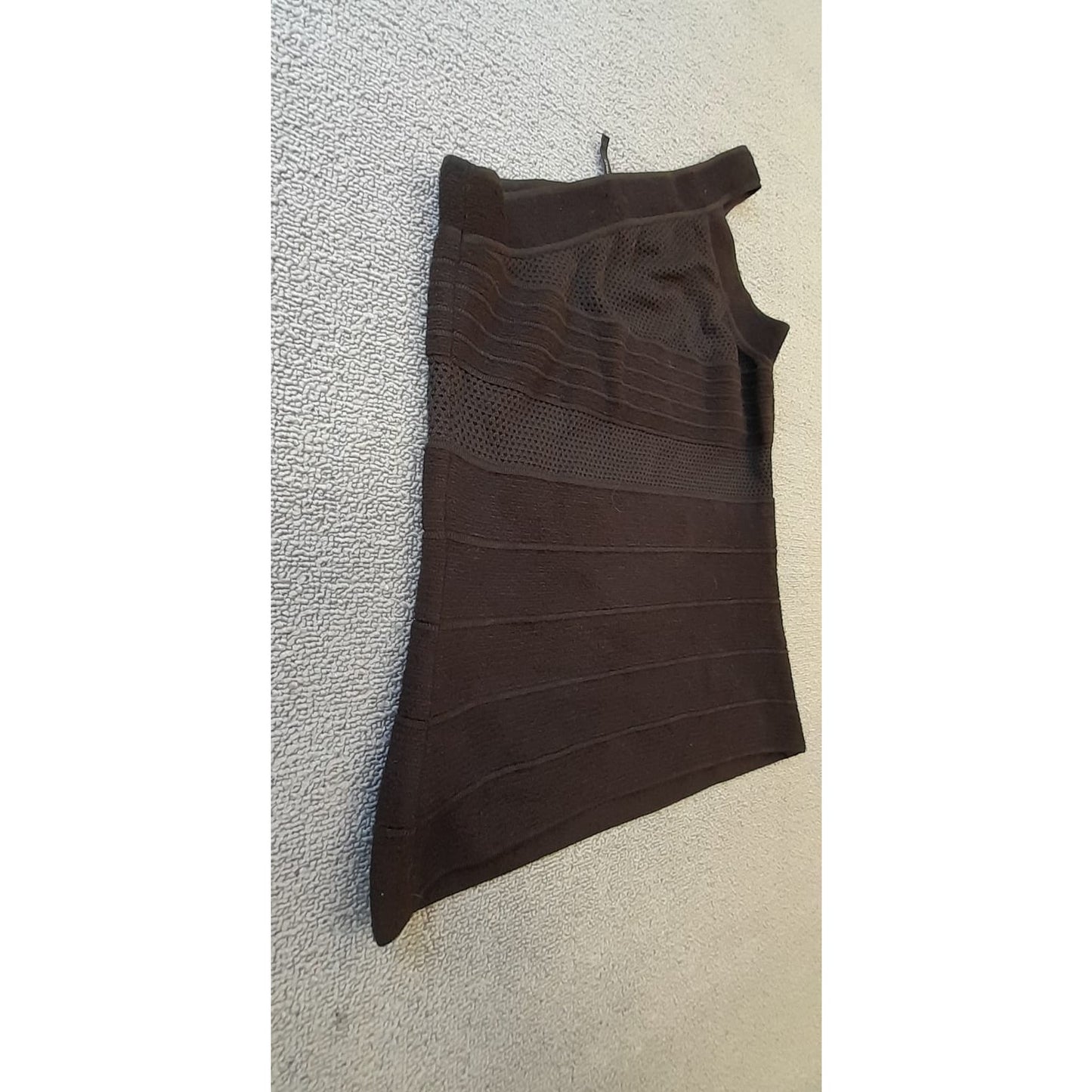 Giorgio Armani Womens Size 44 Black One Shoulder Bandage Knit Top
