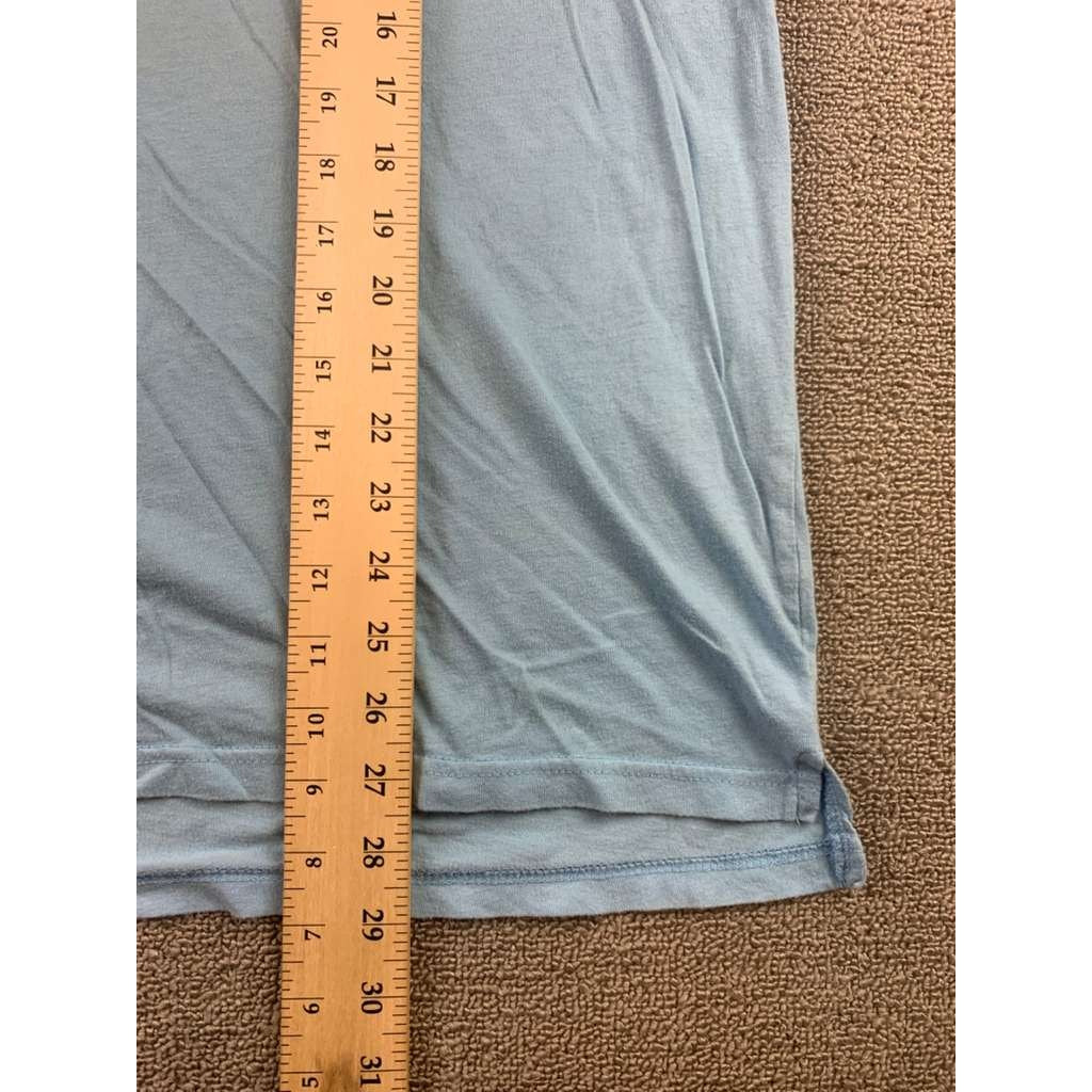 Vintage The Simpsons Men XL Cotton Light Blue T Shirt Homer Simpson Frolicking