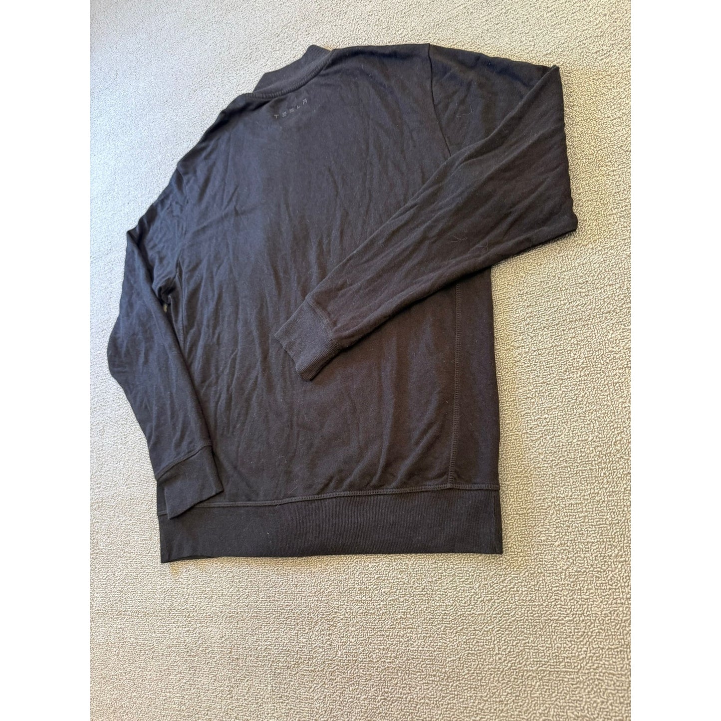 Tesla Mens Medium Black Full Zip Bomber Light Weight Jacket
