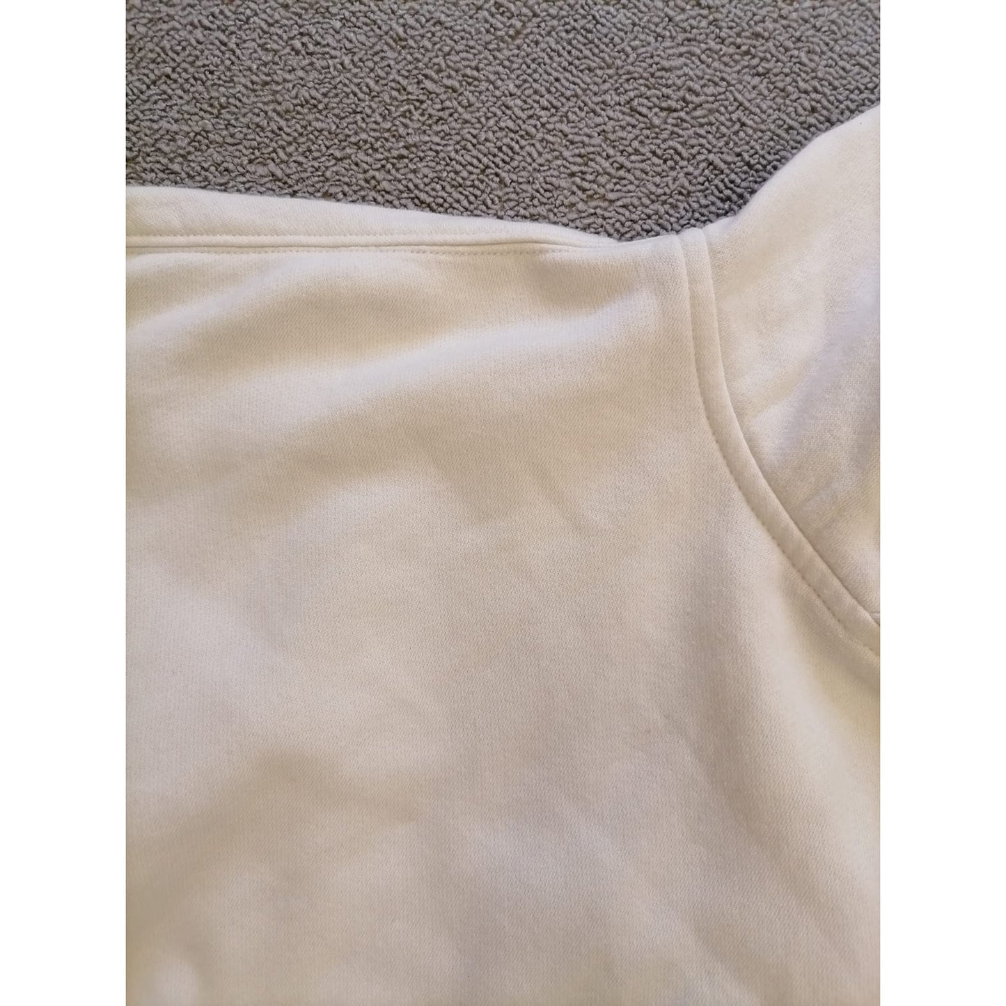 Calvin Klein Women Small P White Pullover Hoodie Relaxed Fit Comfortable Everyday