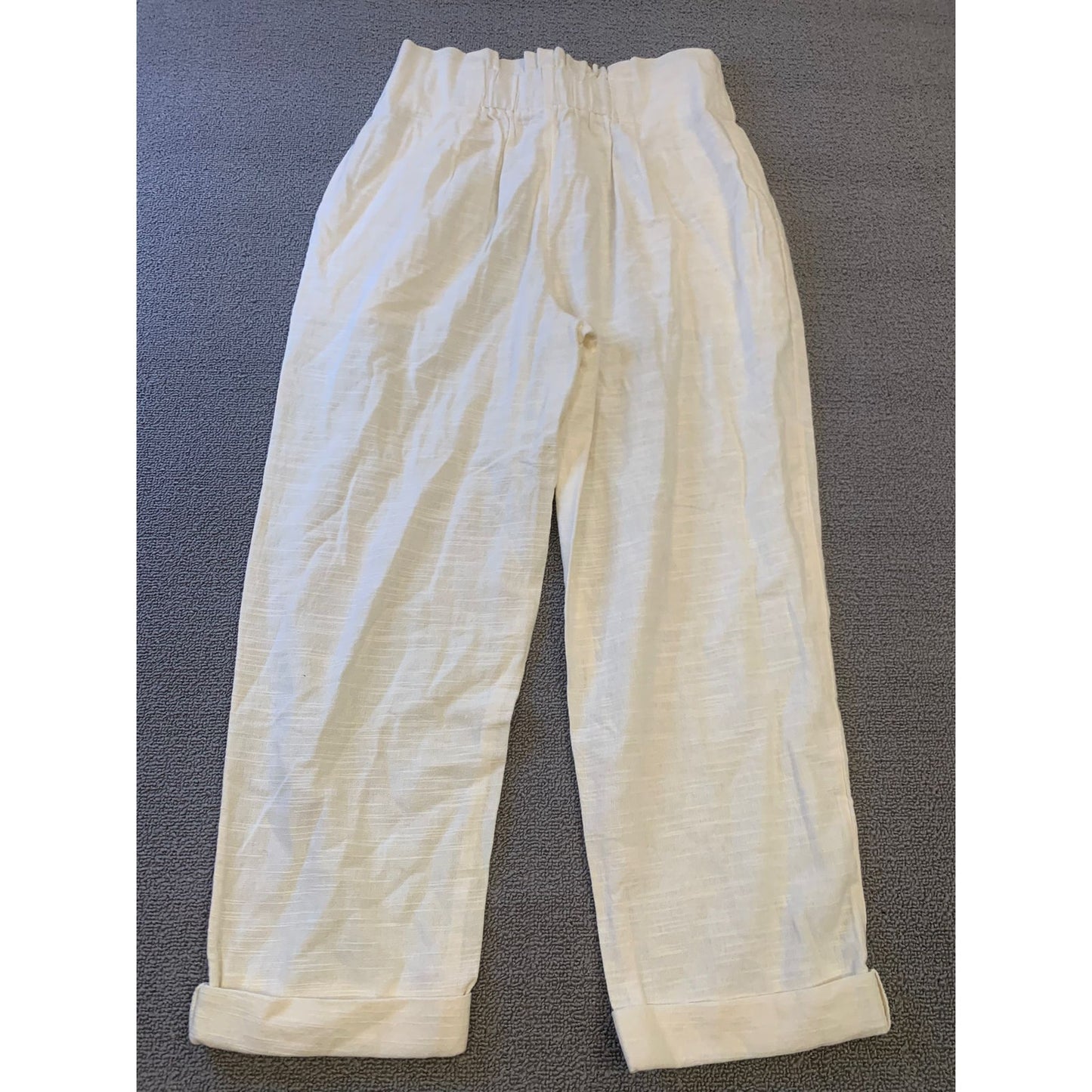 L SPACE Female Medium White Cotton Havana Pants Light Summer