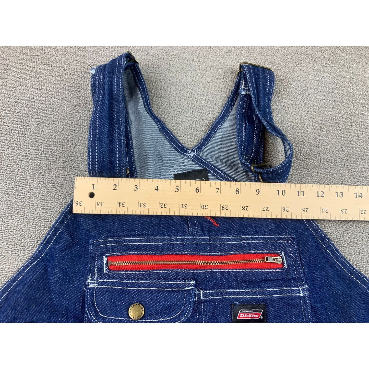 Dickies Overalls Men's XL R Dark Blue Denim Bib Jeans Workwear Overalls