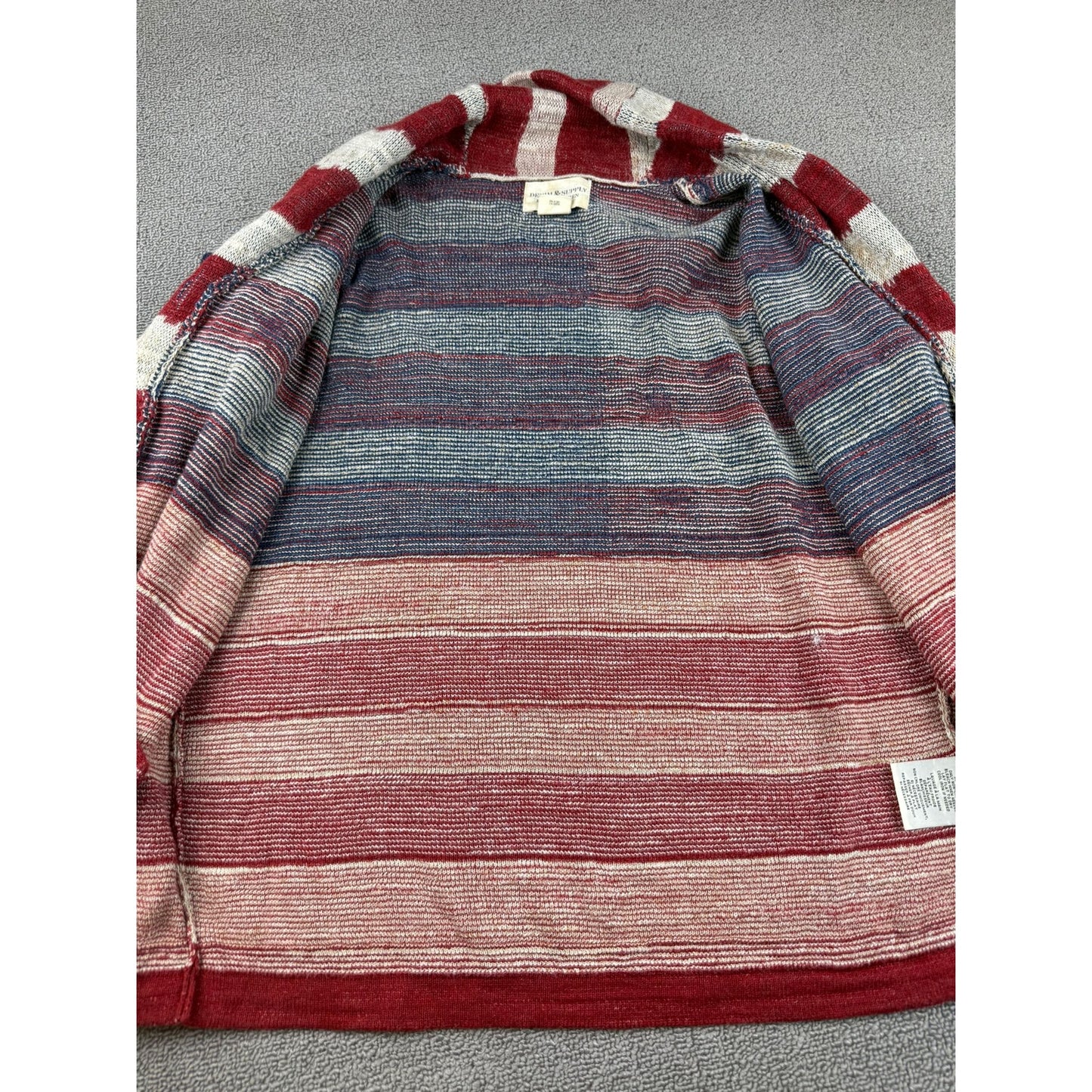 Denim & Supply Ralph Lauren Women's Extra Large American Flag Cardigan Sweater