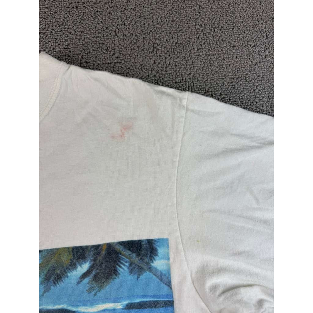 The Disney Store Small White Mickey Mouse Paradise Found Beach T Shirt