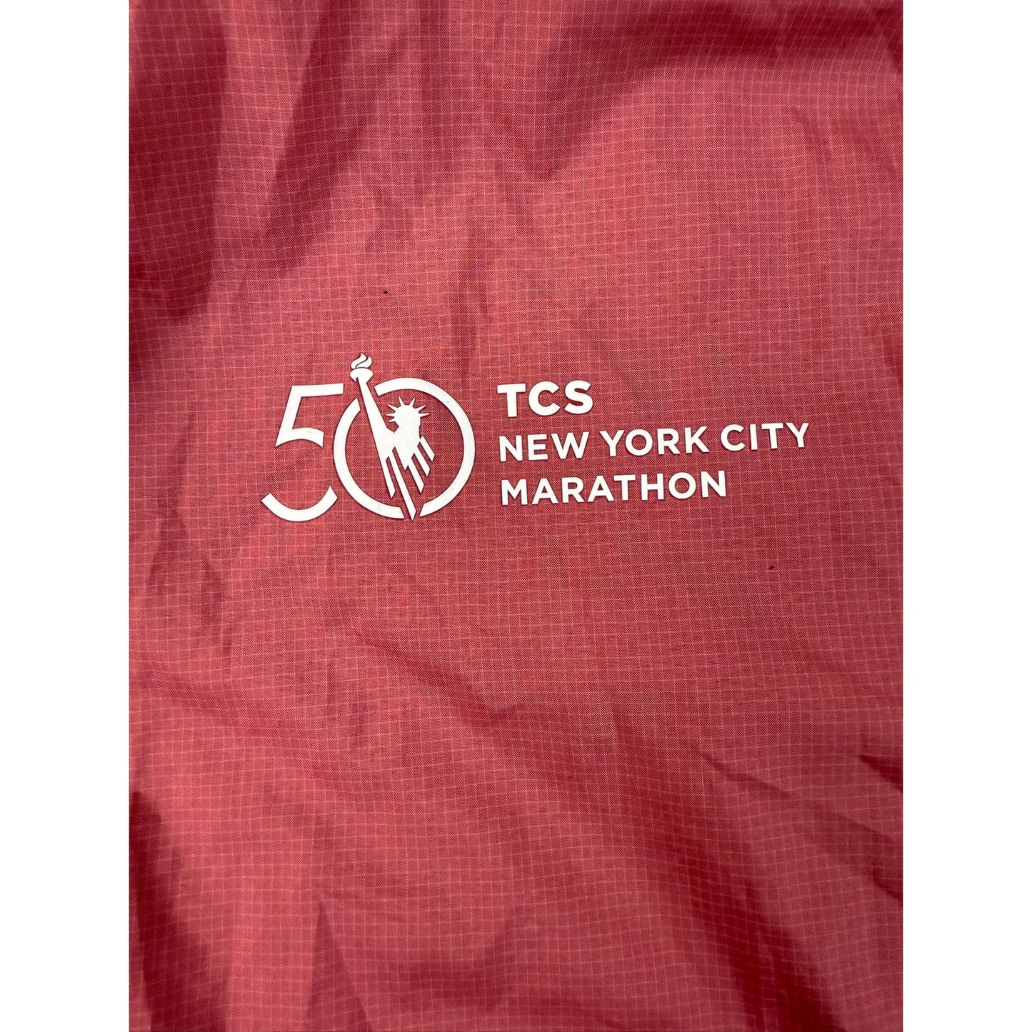 New Balance Women's Small Pink White Windbreaker NYC Marathon Running Jacket