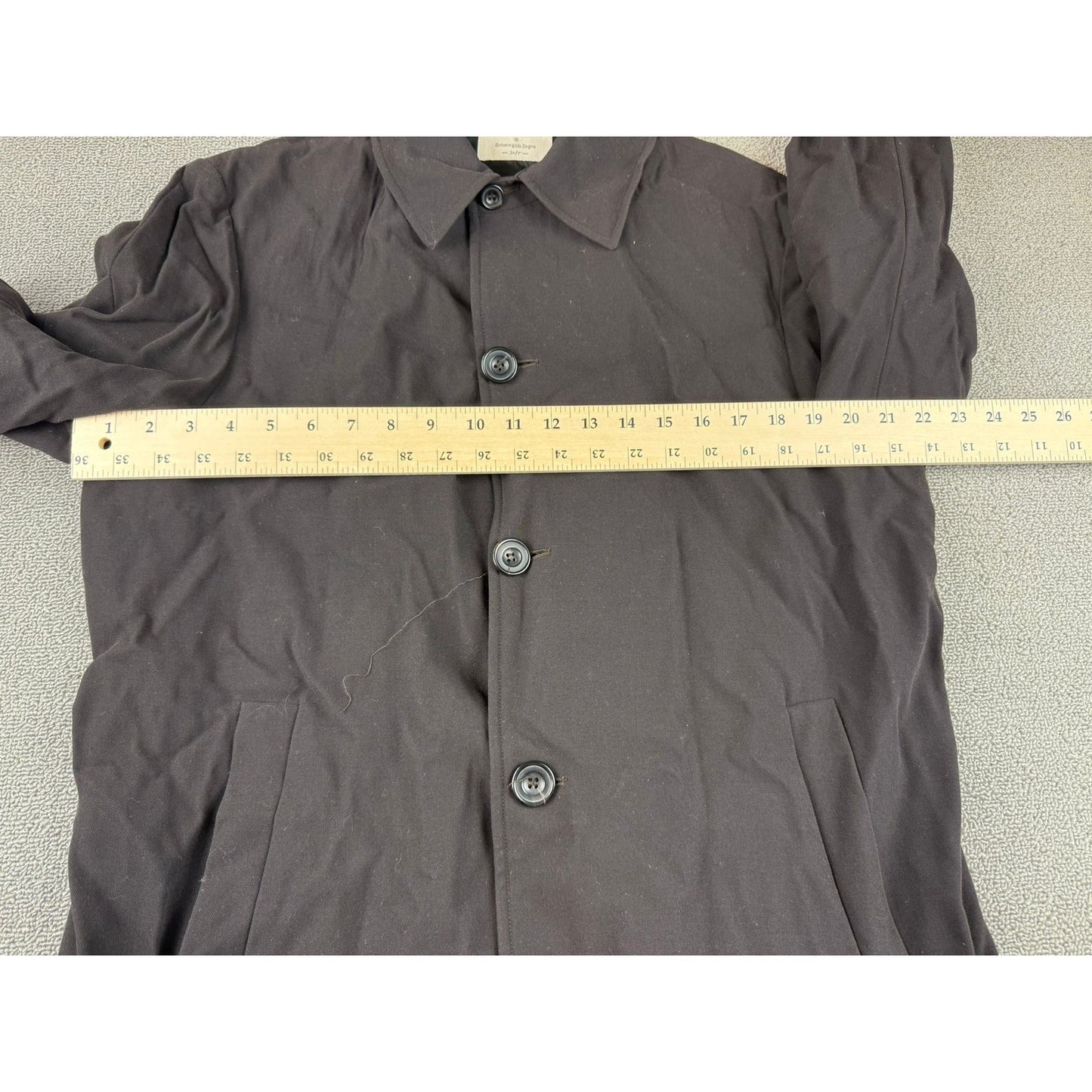 Ermenegildo Zegna Soft Men's Overcoat 48 Brown Made in Italy Cupro Viscose Coat