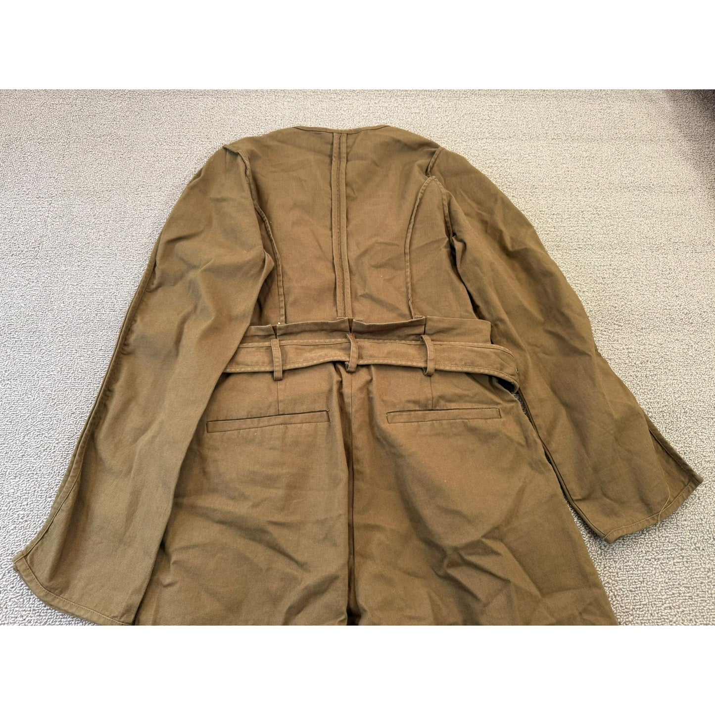 SEA New York Women's Button-Front Brown Wide Leg Jumpsuit