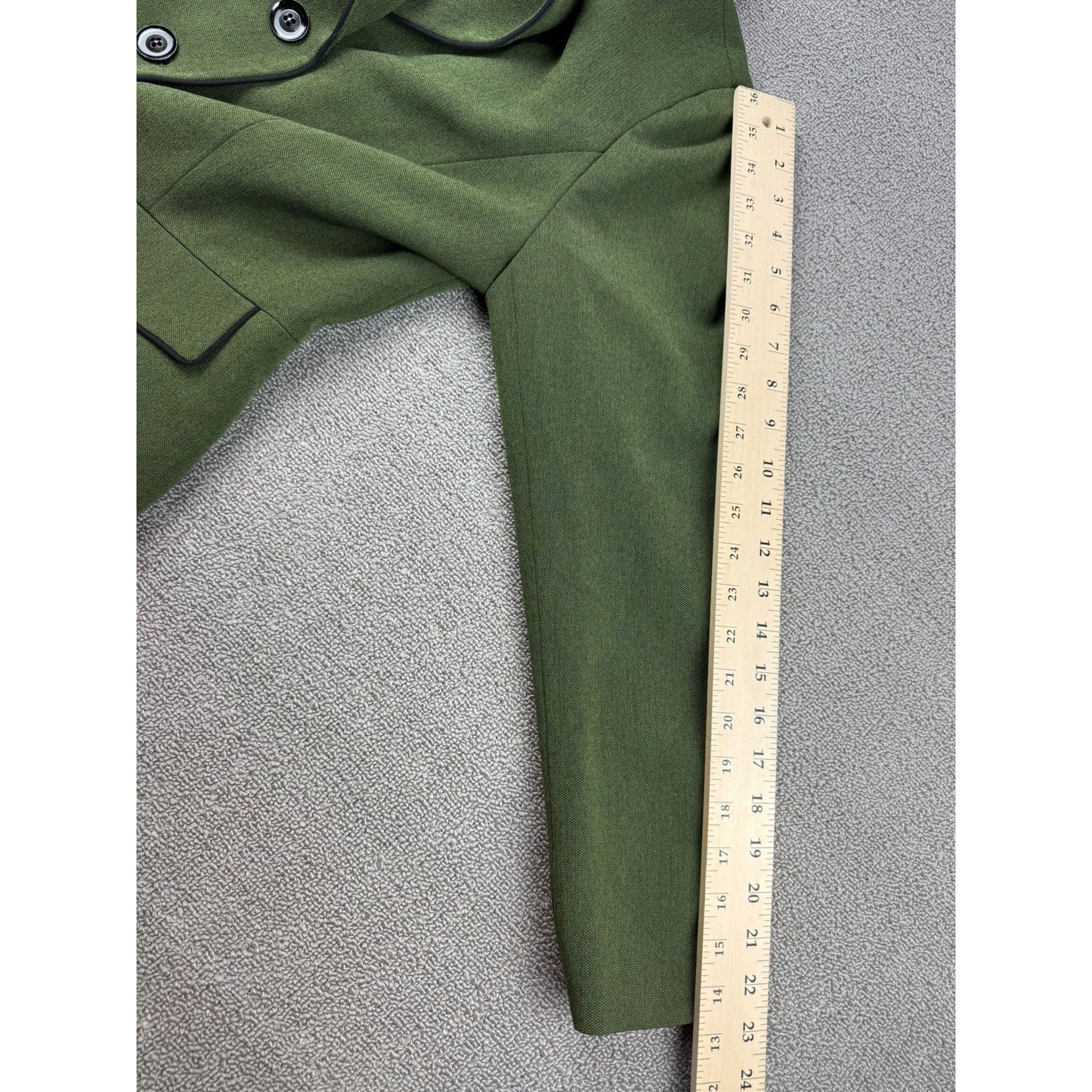 Kasper Women Small Olive Green Blazer Jacket Workwear Business Casual