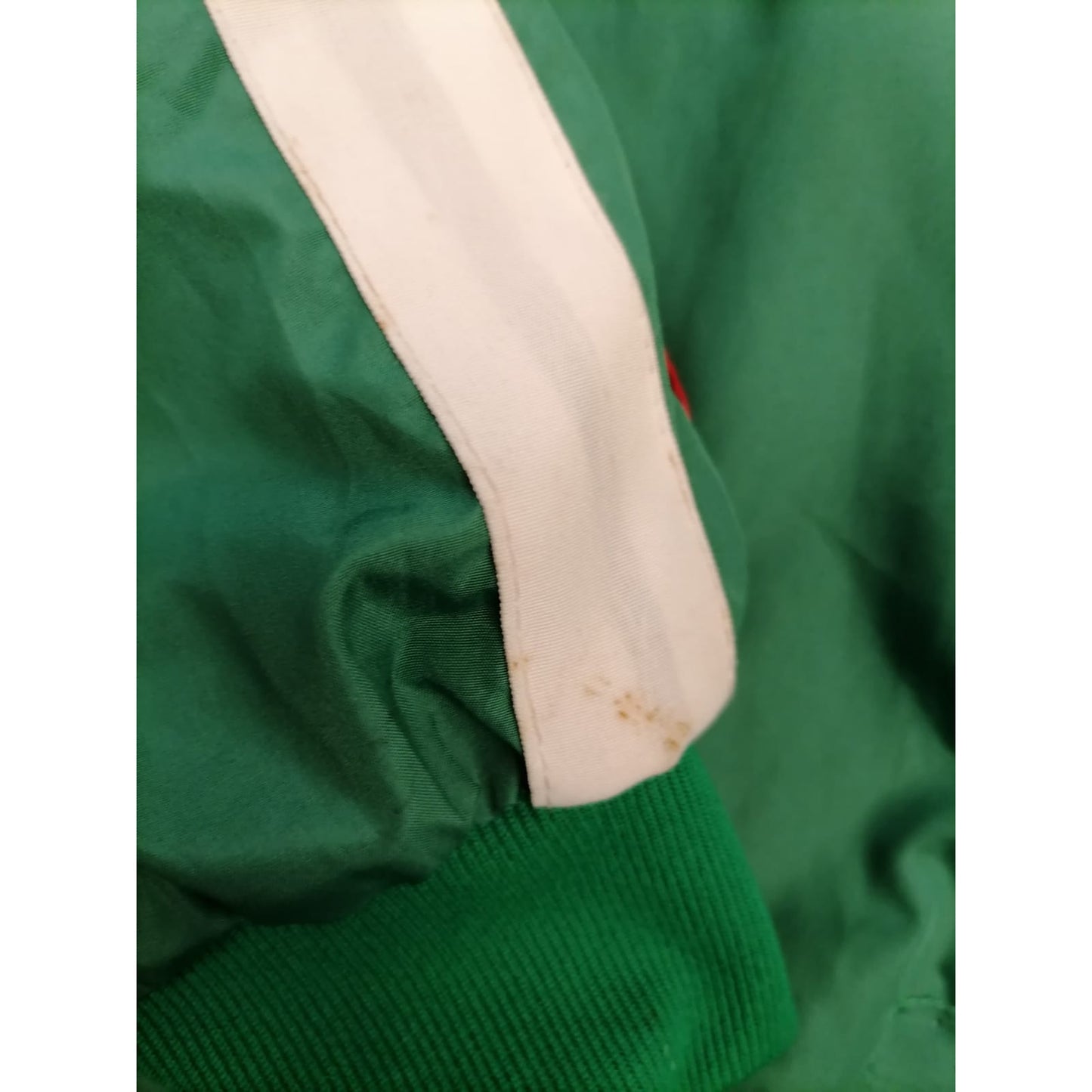 Anthoc Bogotá Vintage Medium Male Green White Red Full Zip Hooded Outdoor Jacket