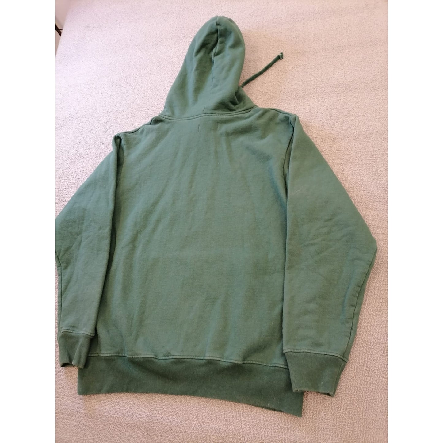 BOAST Men M Green Pullover Hoodie Sporty Comfort Signature Cannabis Leaf Logo