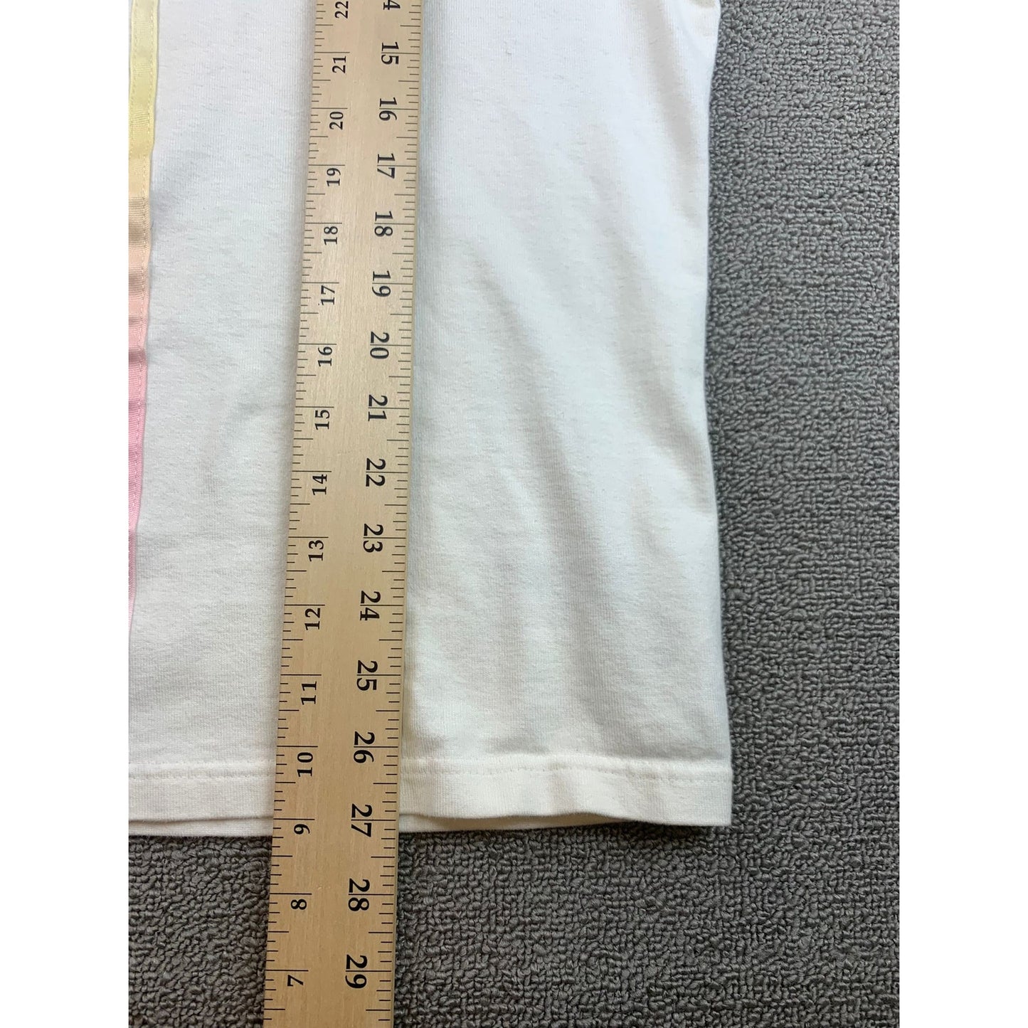 Adidas Kith Men's Medium White Striped Long Sleeve Colored Shirt Top