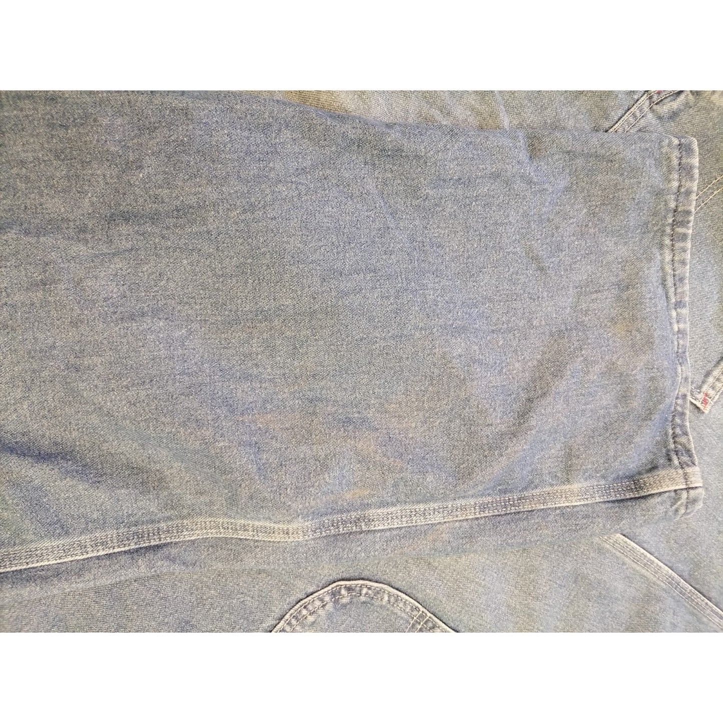 Dickies 44x32 Adult Male Light Wash Denim Bib Overalls Durable Workwear Apparel Men's