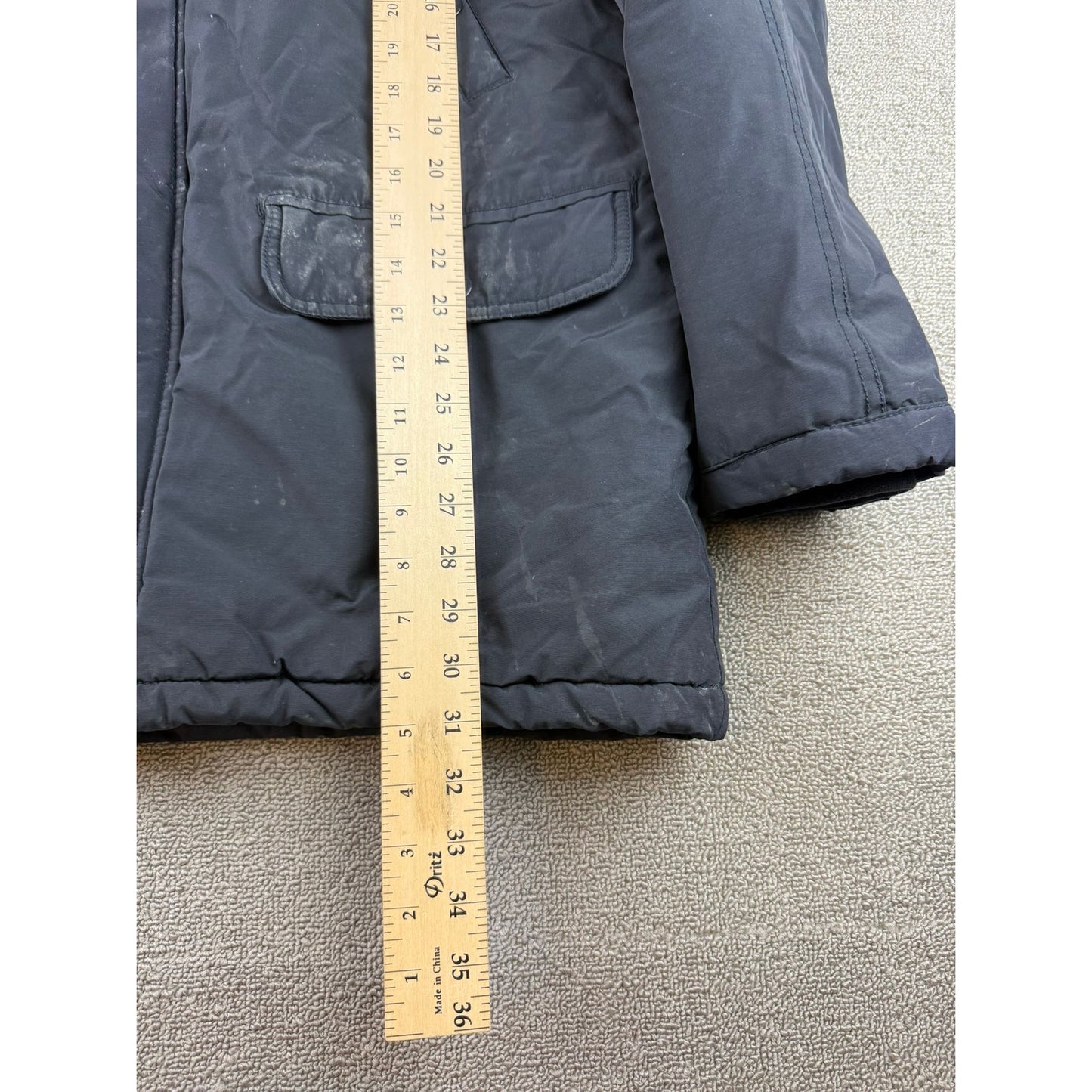 Gap Outdoor Edition Men L Black Winter Puffer Parka Jacket Hood 2010s Indonesia