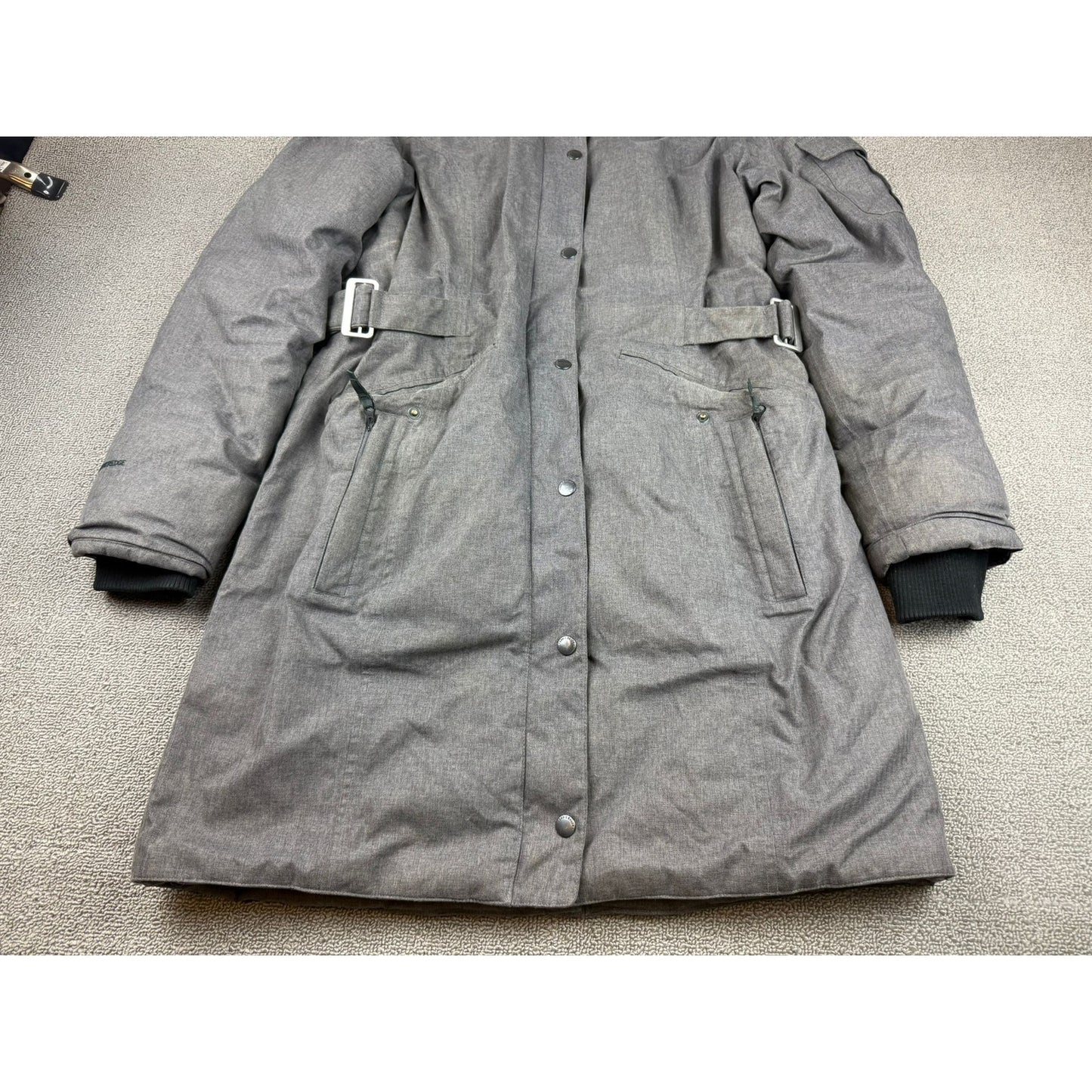 Eddie Bauer Women's Medium Gray Superior Down Stadium Parka