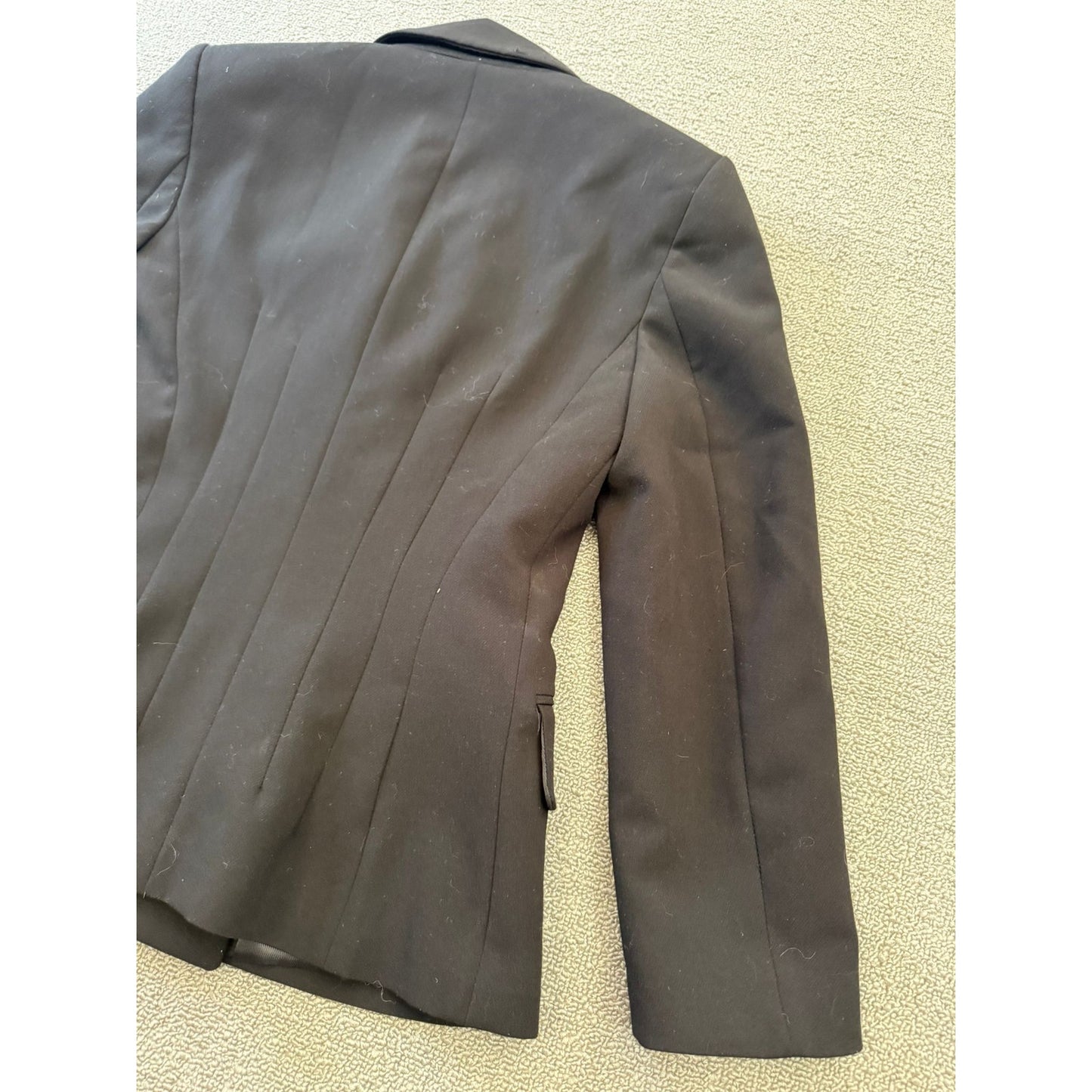 ZARA Women XS Black Double Breasted Blazer Black