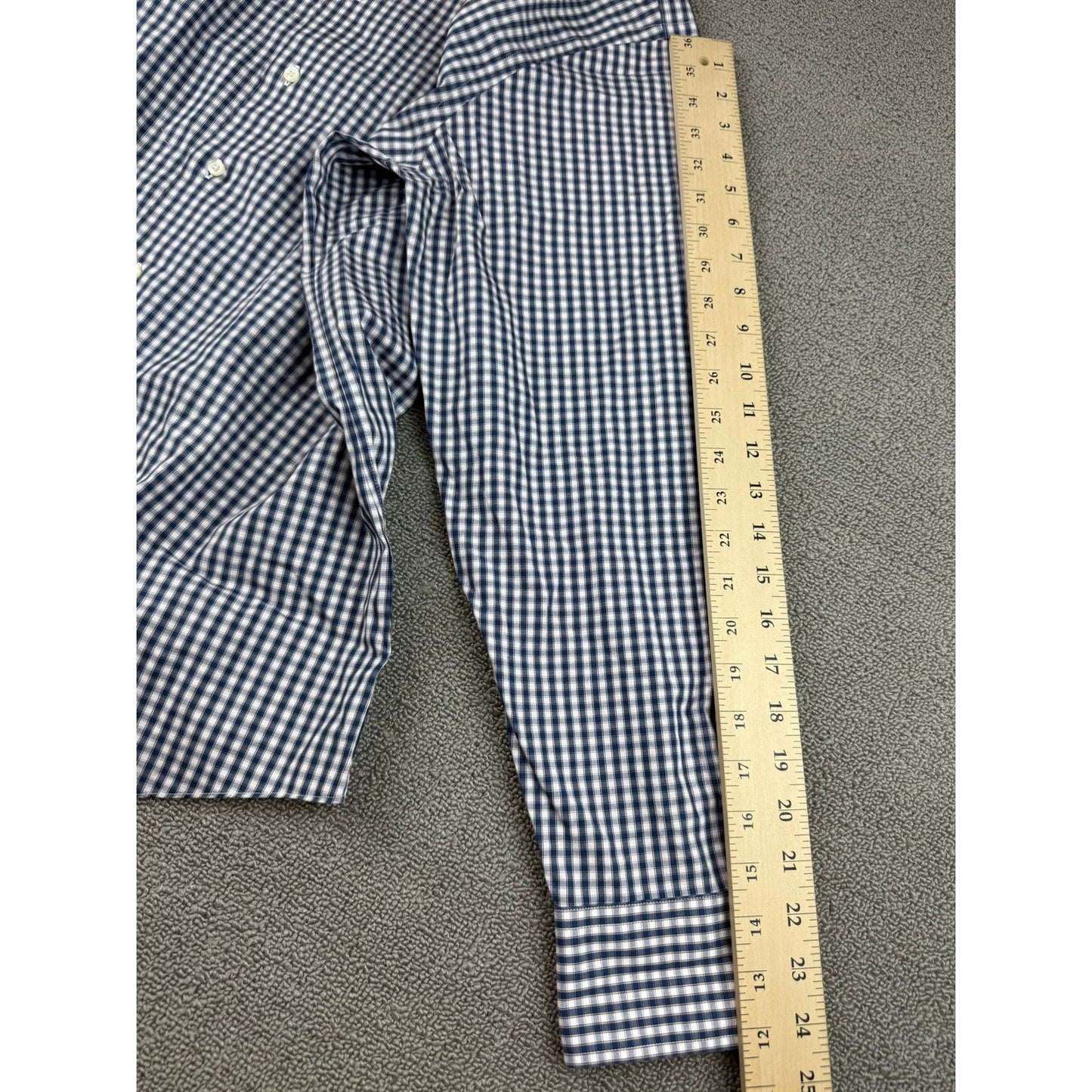 Brooks Brothers Regent Dress Shirt Men's 16-34 Navy Red White