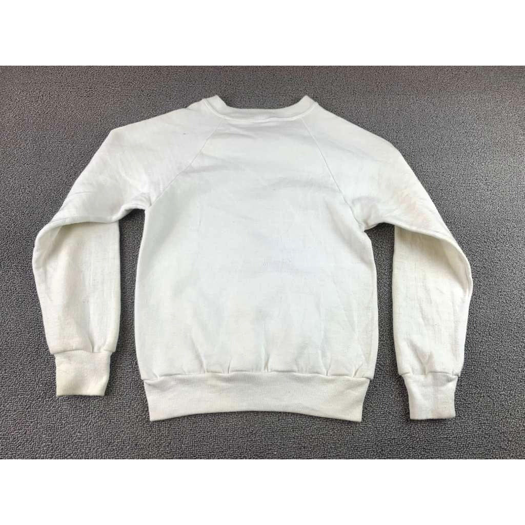 Vintage 1986 Disney Women's L White Sweatshirt 15 Years Walt Disney USA Made