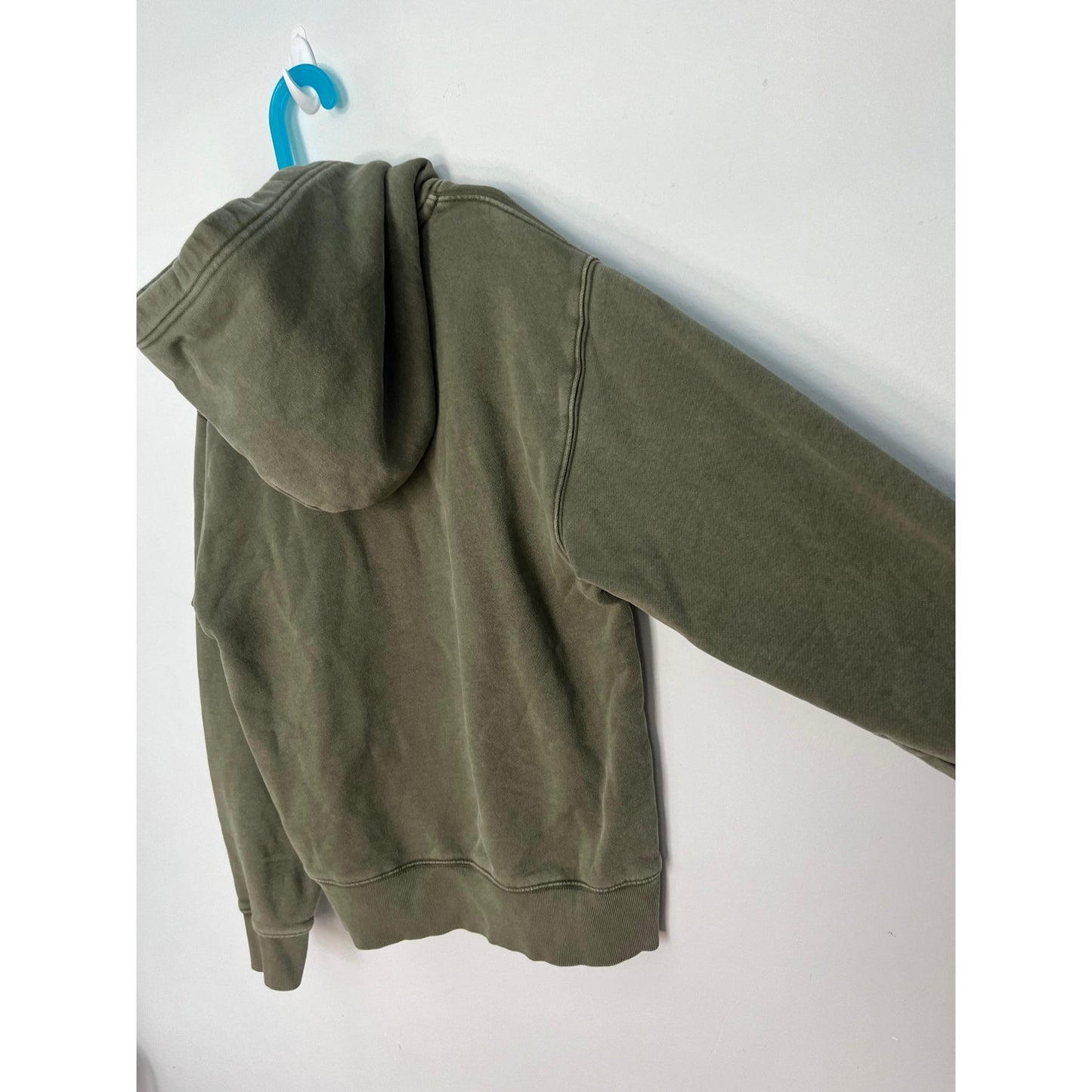 TNA Sweatfleece Hoodie Women XS Olive Green Cozy Fleece Pullover