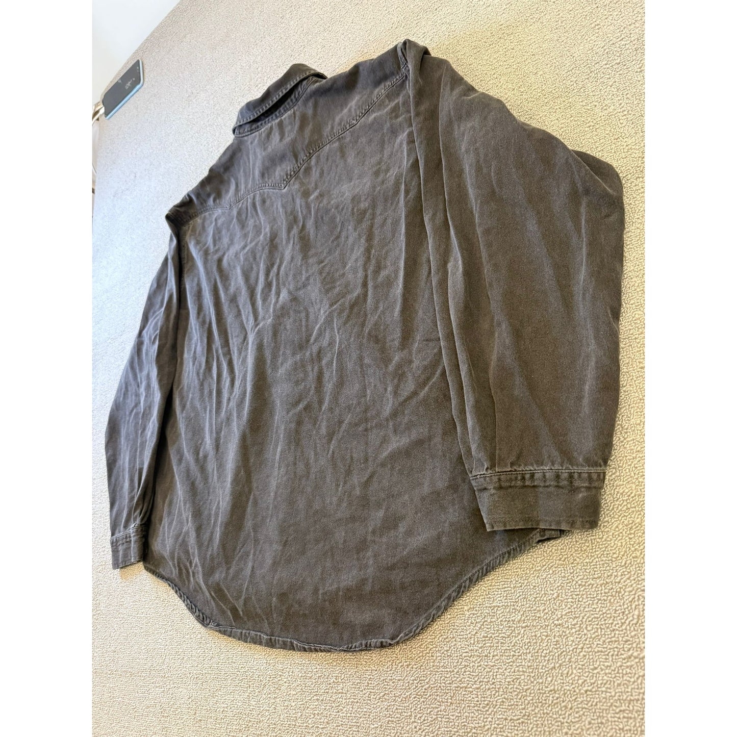 Levis Mens XXL Black Western Jean Snap Shirt Long Sleeve