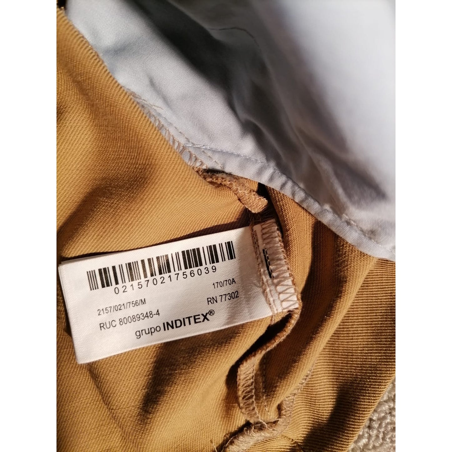 ZARA Medium Female Brown Tan Pleated Skirt with White Layered Hemline Stylish