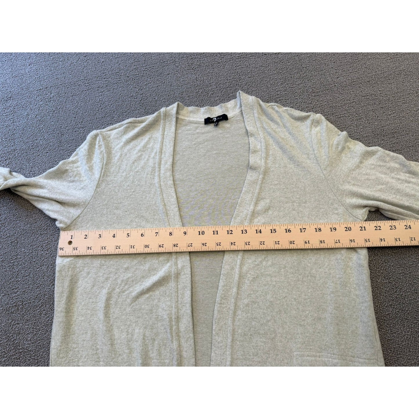 7 For All Mankind Female Size Small Open Front Long Cardigan