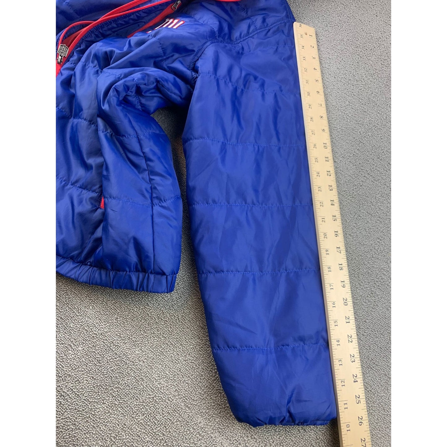 New York Giants NFL Pro Line Puffer Jacket Size XXL Football Court NY Giants