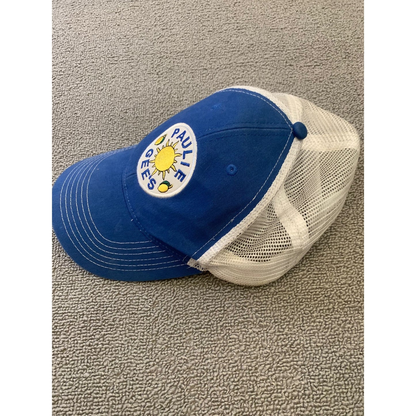Paulie Gee's Men One Size Blue White Trucker Hat Cap