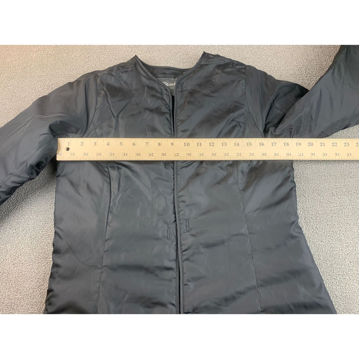 Eddie Bauer Women's S Black Quilted Lined Coat Outerwear Jacket