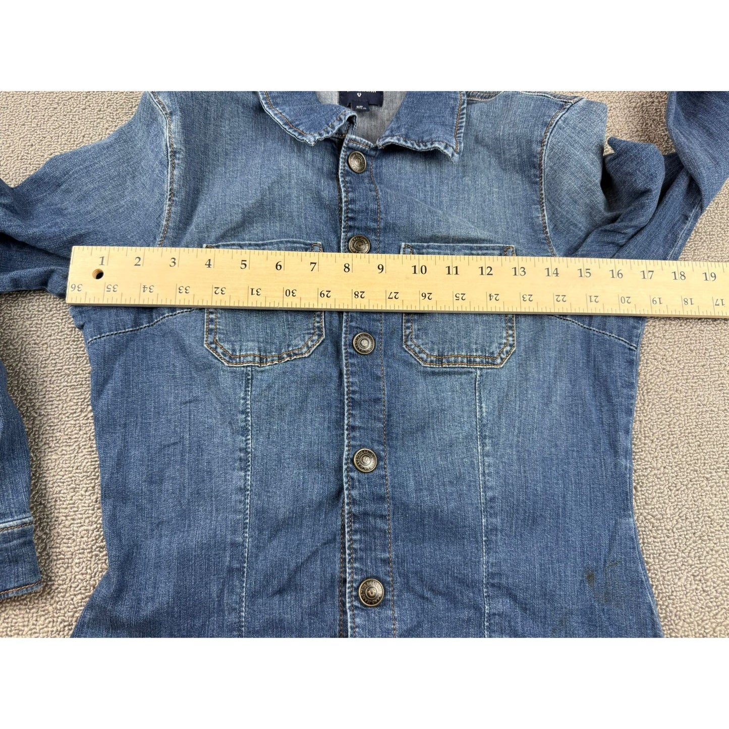 True Religion Women's Small Blue Denim Jumpsuit Romper