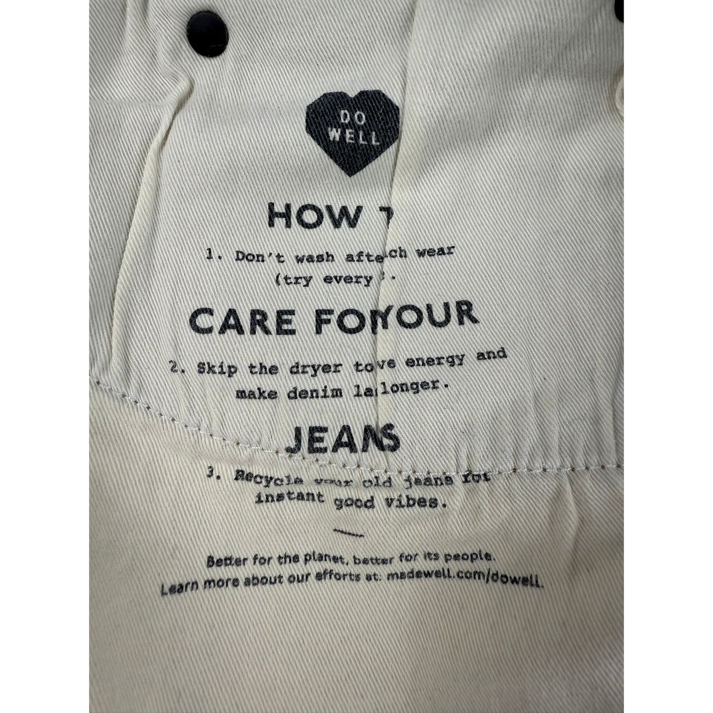 Madewell Mens W34 L32 Blue Denim Straight Leg Jeans