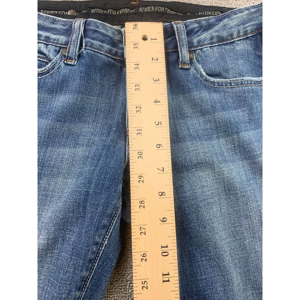 Y2K Rerock Express Jeans Women's 4 Regular Blue Bootcut Denim Pants