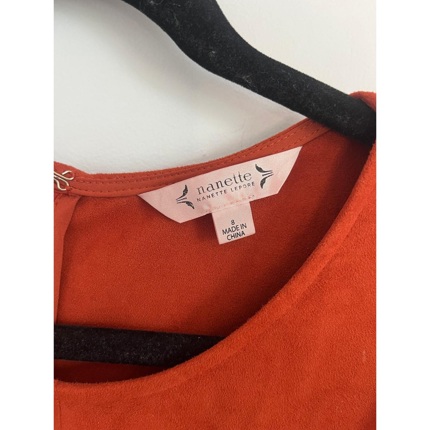Nanette Lepore Dress Women 8 Orange Sleeveless Belted Mod Retro
