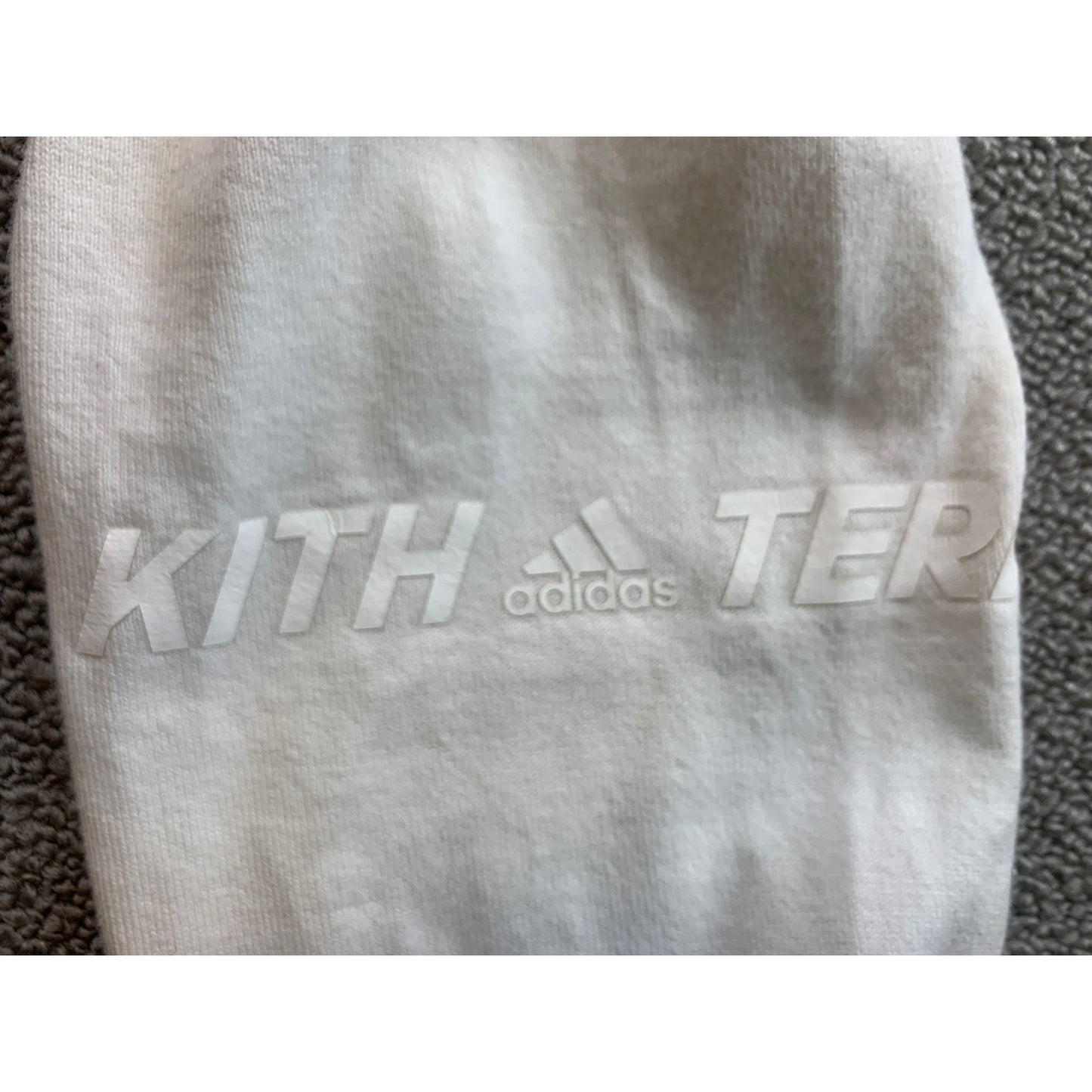Adidas Kith Men's Medium White Striped Long Sleeve Colored Shirt Top