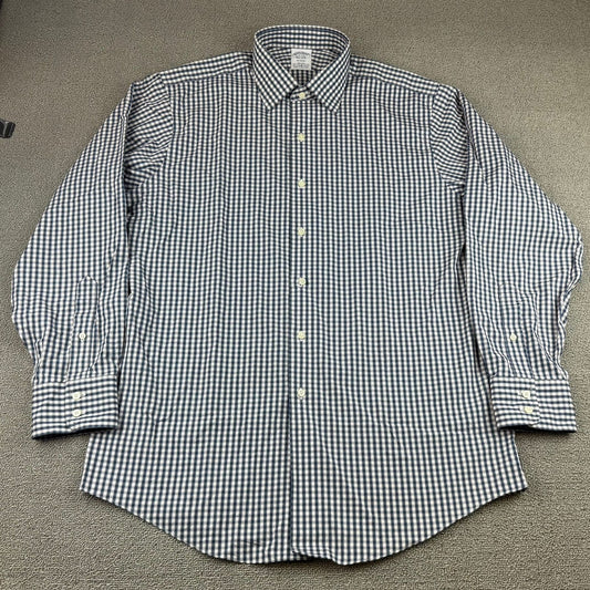 Brooks Brothers Regent Dress Shirt Men's 16-34 Navy Red White