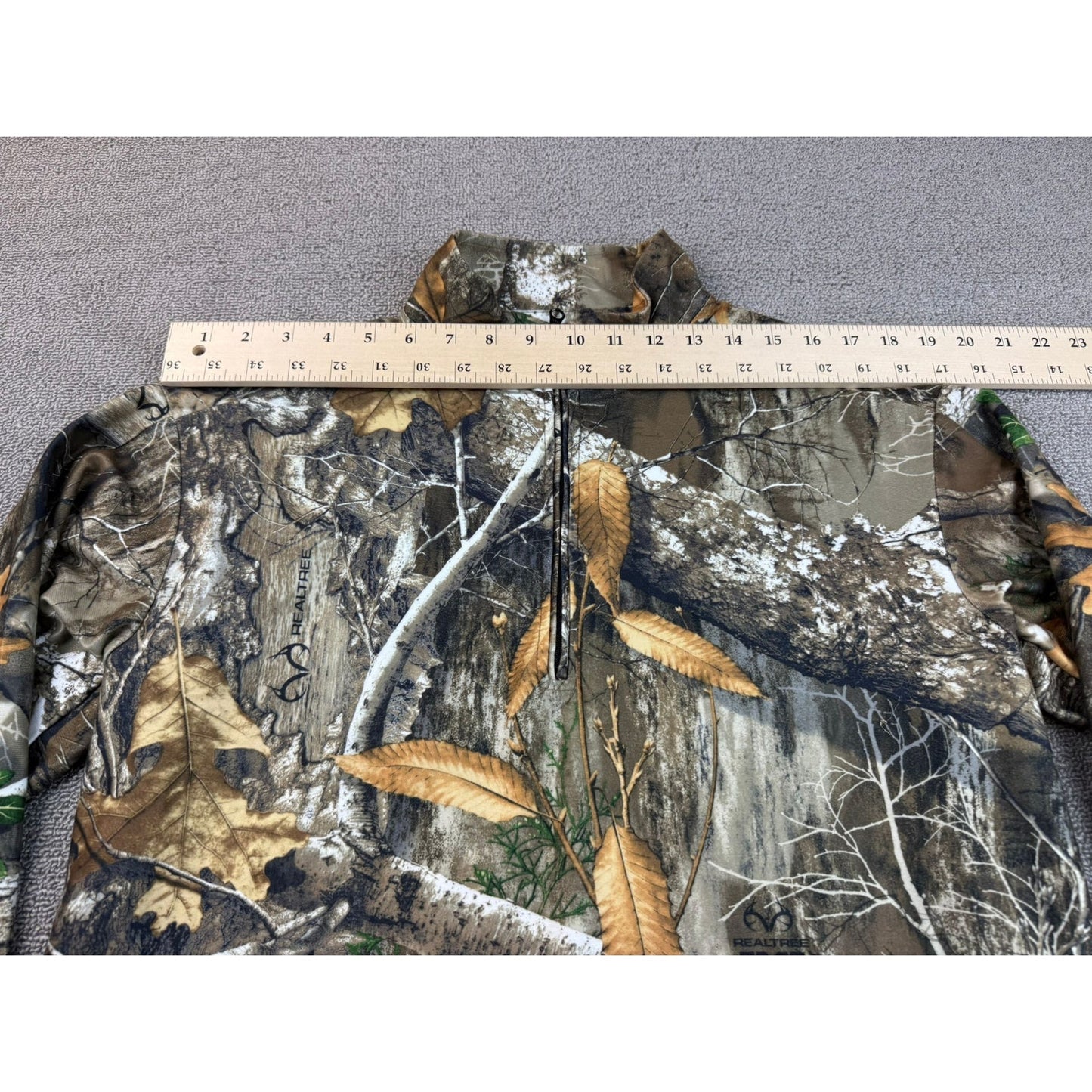 Lincoln Outfitters Men's Medium Real Rree Heavy Camouflage Hunting Quarter Zip