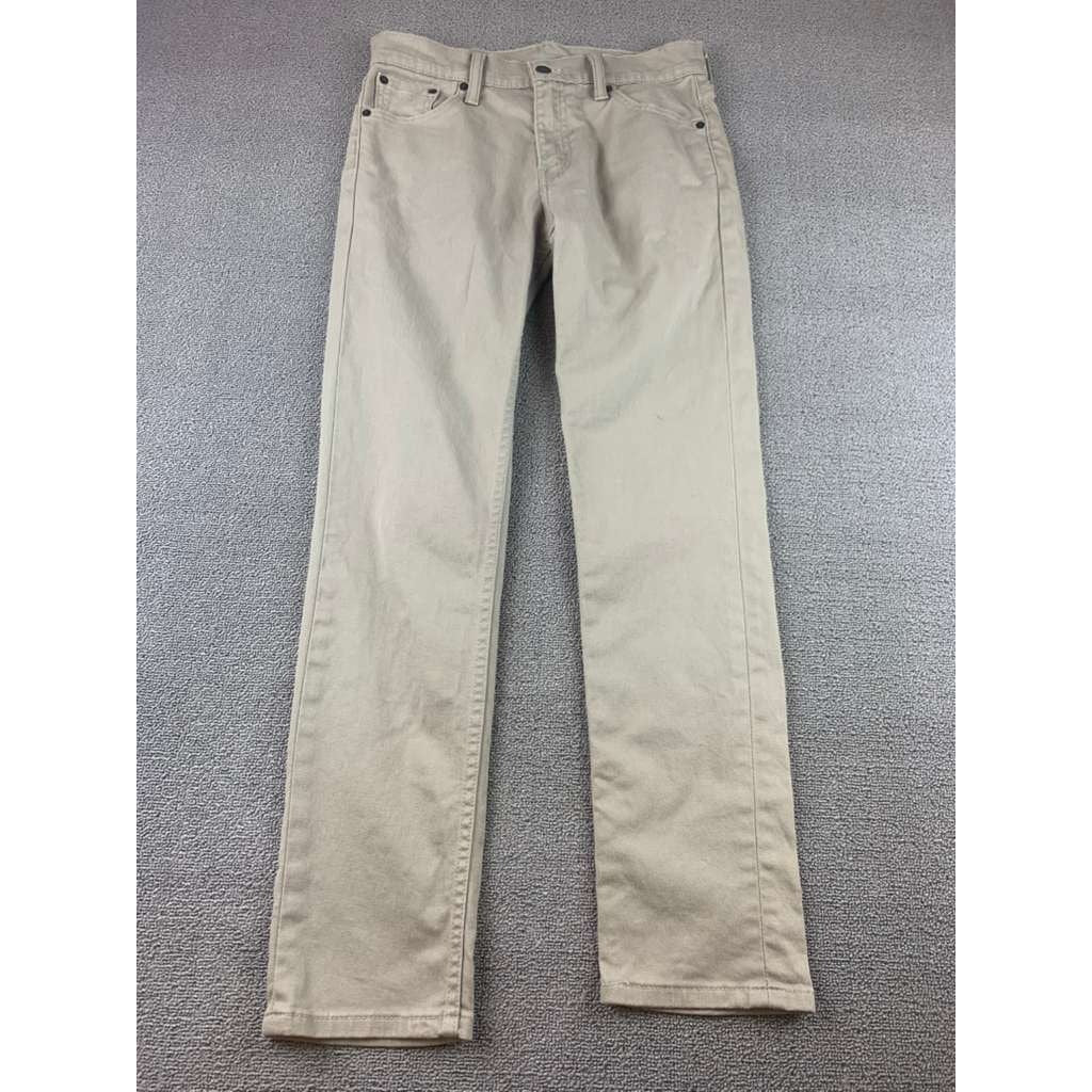 Levis 511 Mens 30x30 Beige All Season Slim Fit Stretch Tapered Leg Pants