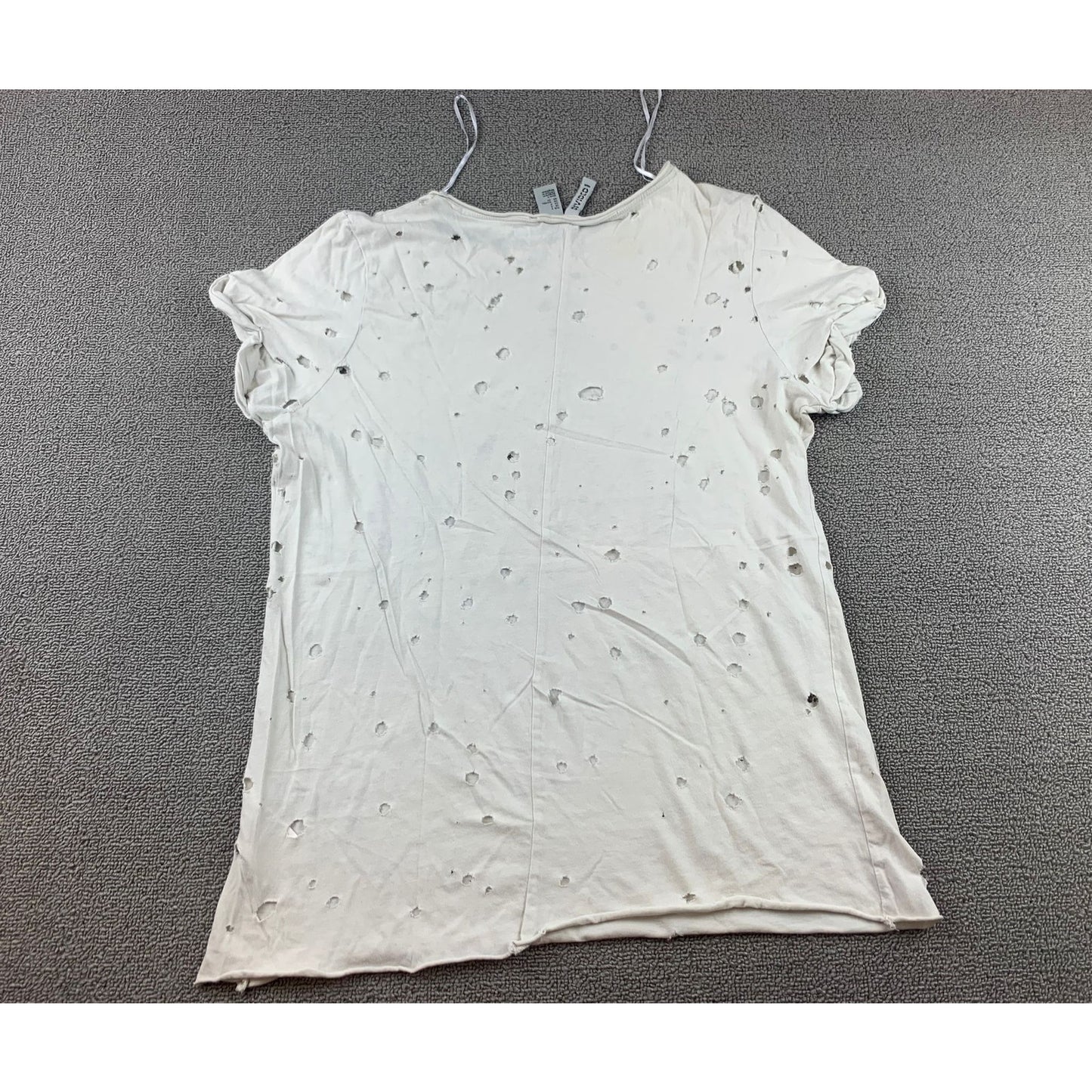 H&M Divided Skull T Shirt Woman's Small White Rock And Roll Snakes Graphic T